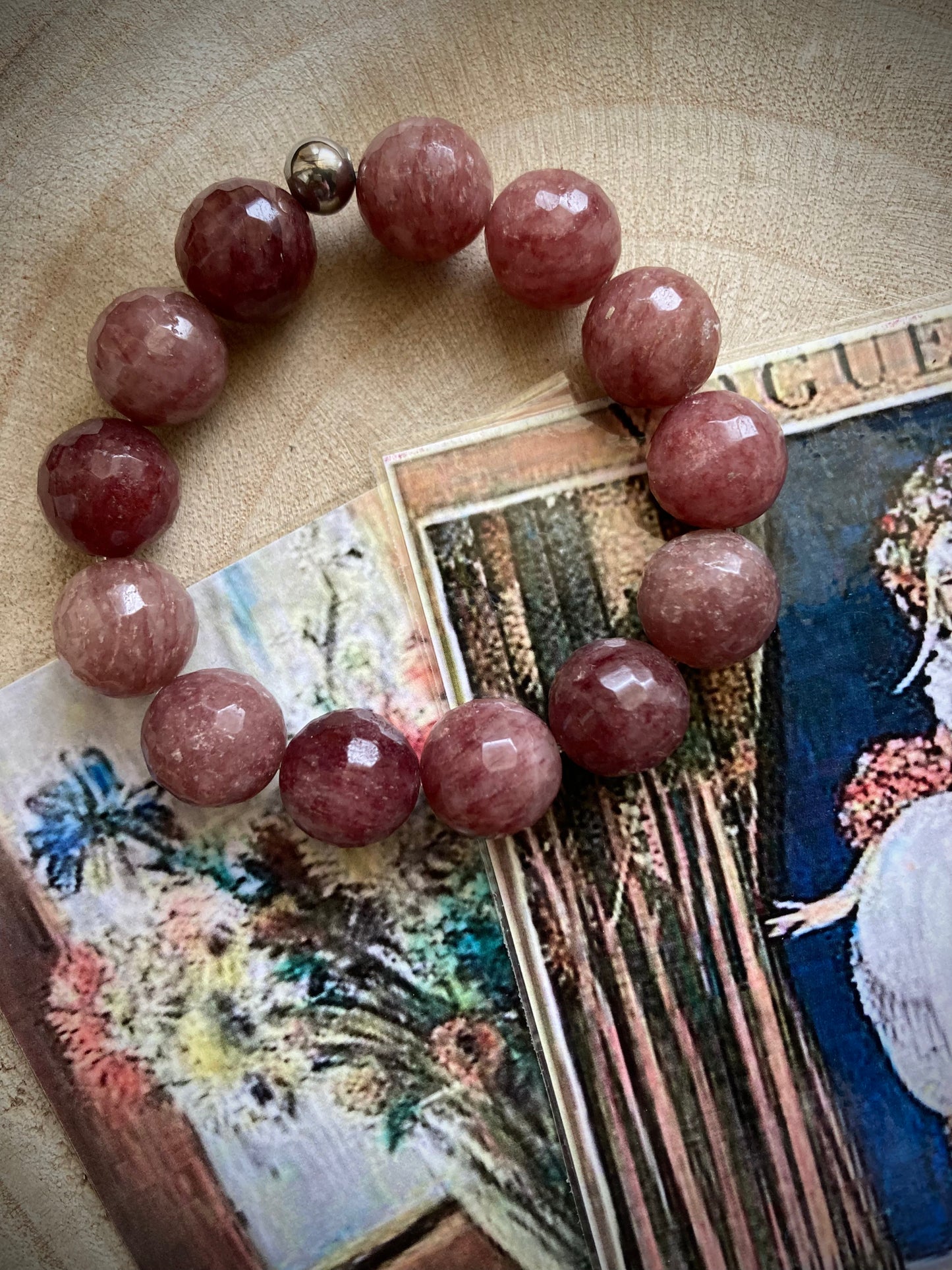 Bracciale con elastico e pietre dure