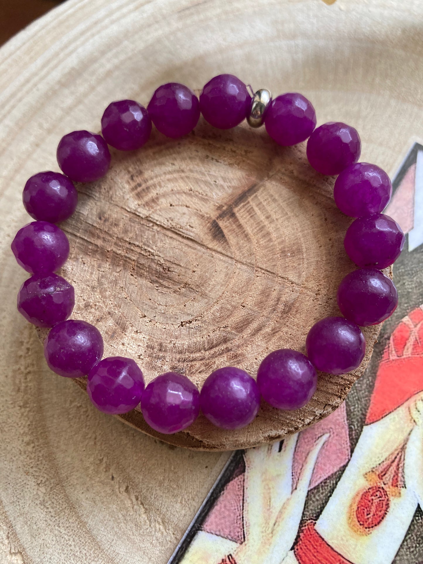 Bracciale con elastico e pietre dure