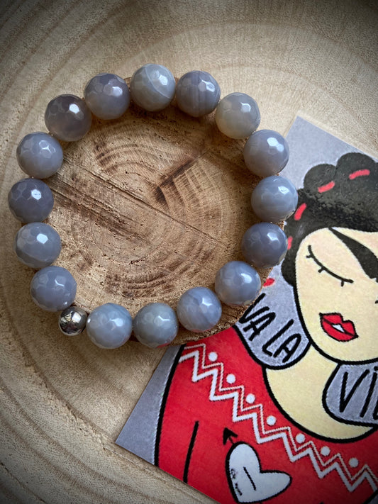 Bracciale con elastico e pietre dure