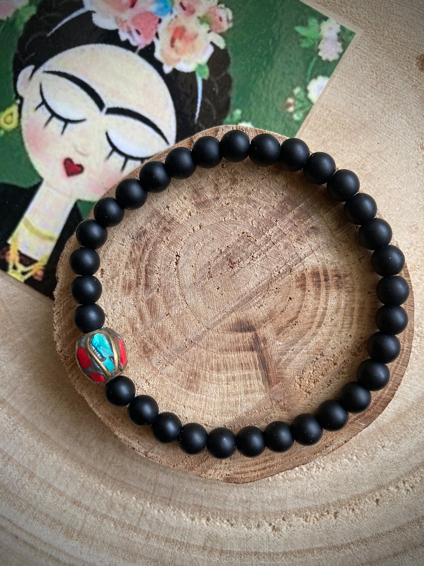 Bracciale con elastico e pietre