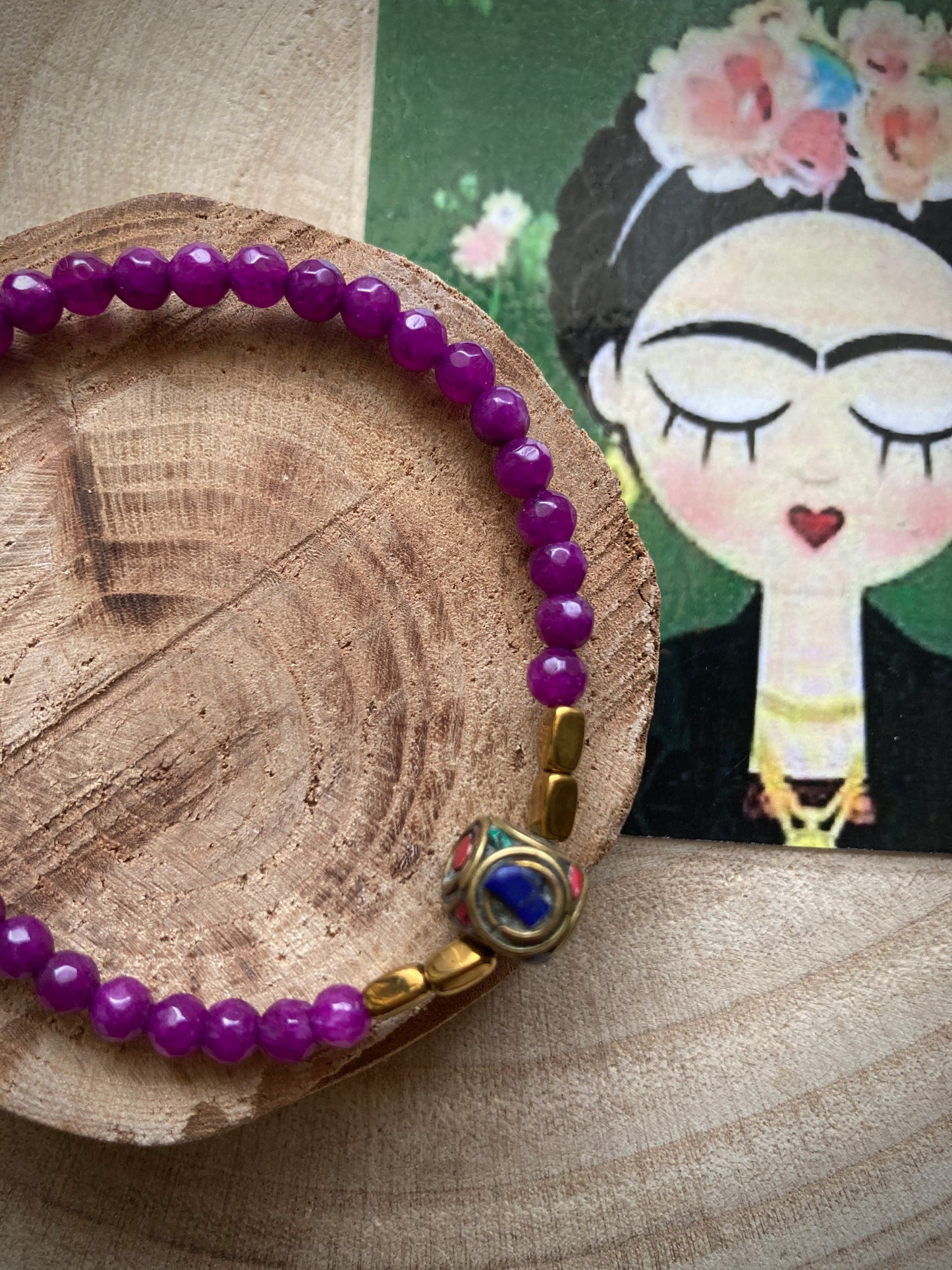 Bracciale con elastico e pietre