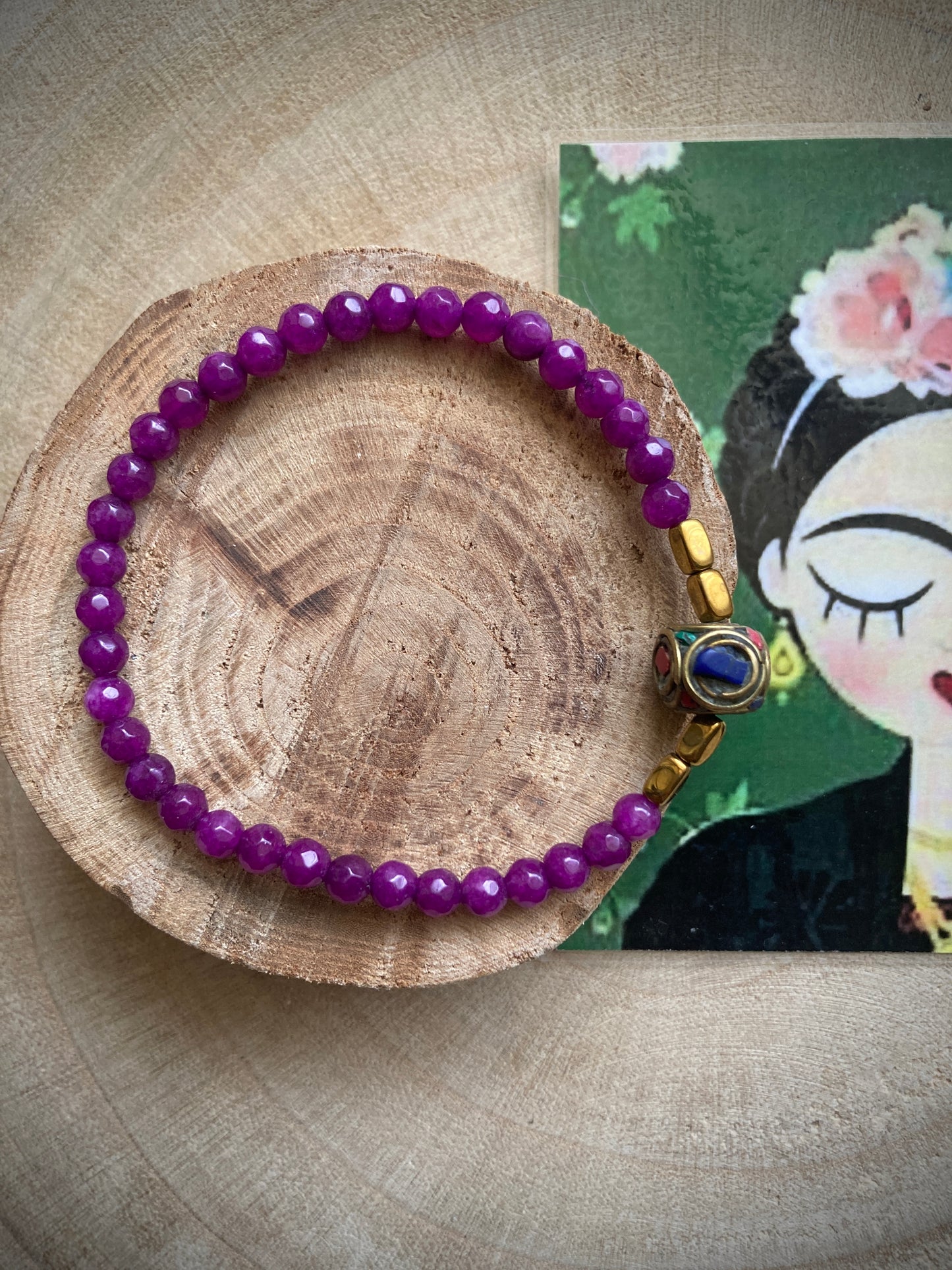 Bracciale con elastico e pietre