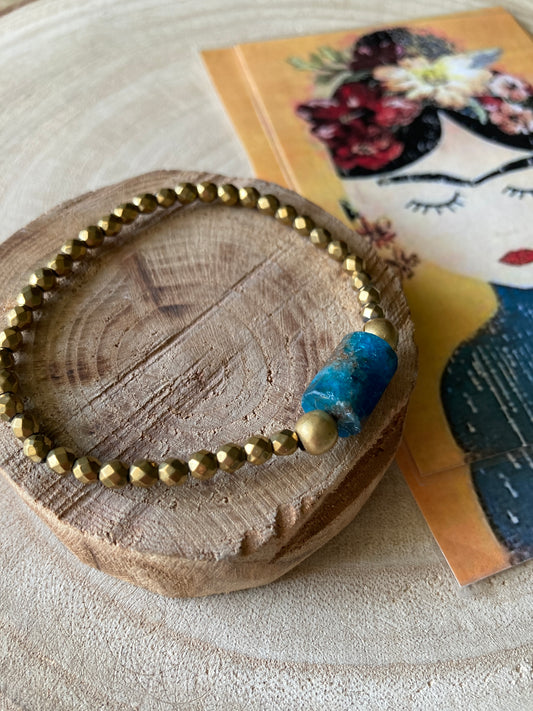 Bracciale con elastico e pietre dure