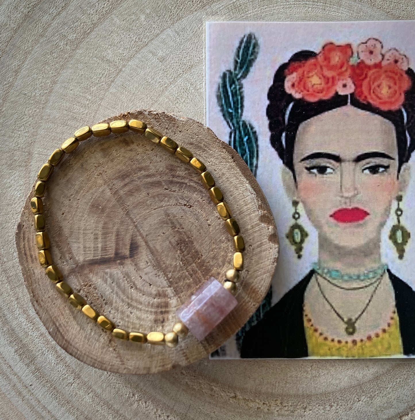 Bracciale con elsatico e pietre dure