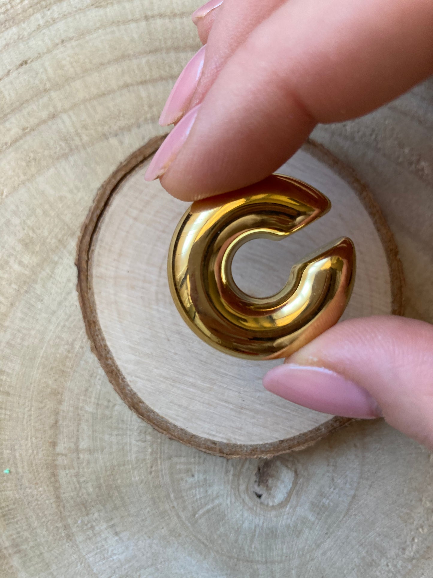 Orecchino Cuff Chunky Liscio