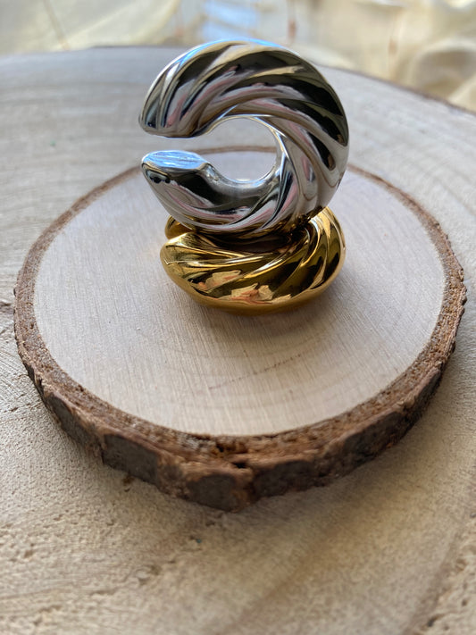 Orecchino Cuff Chunky Torciglione