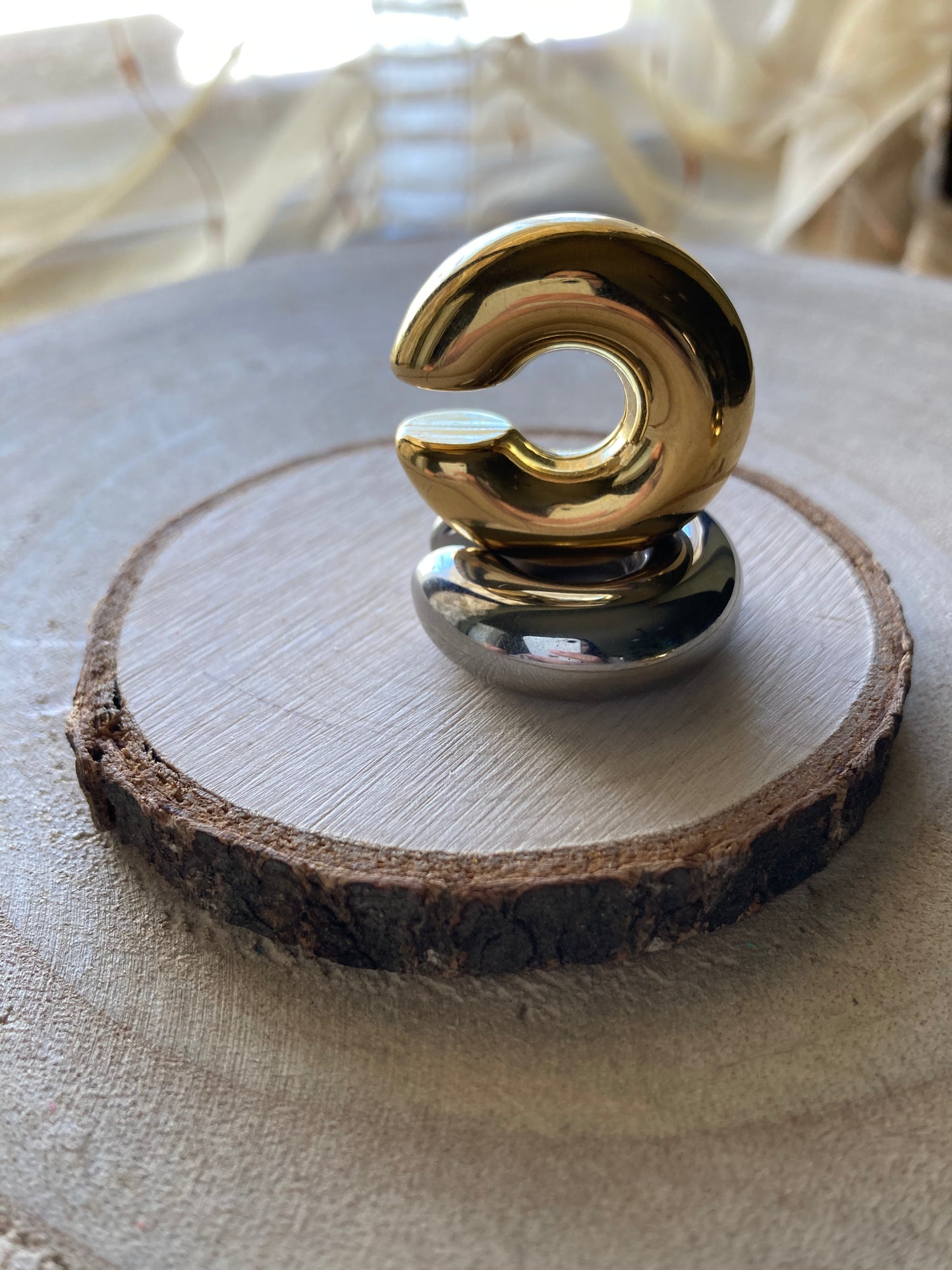 Orecchino Cuff Chunky Liscio