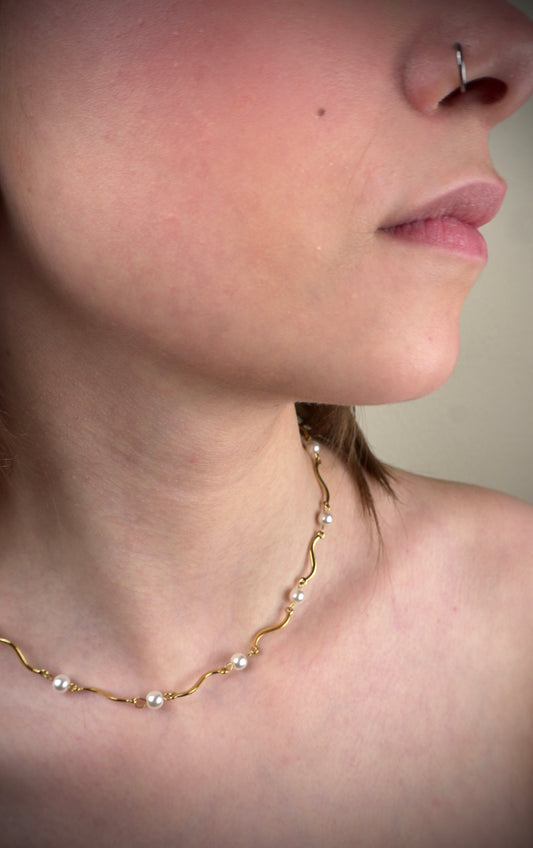 Collana Girocollo Ondina Perle