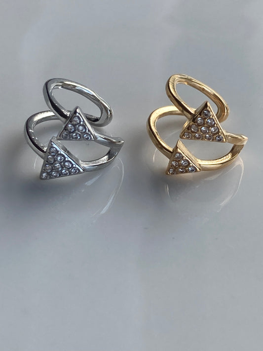 Orecchino Earcuff Triangoli
