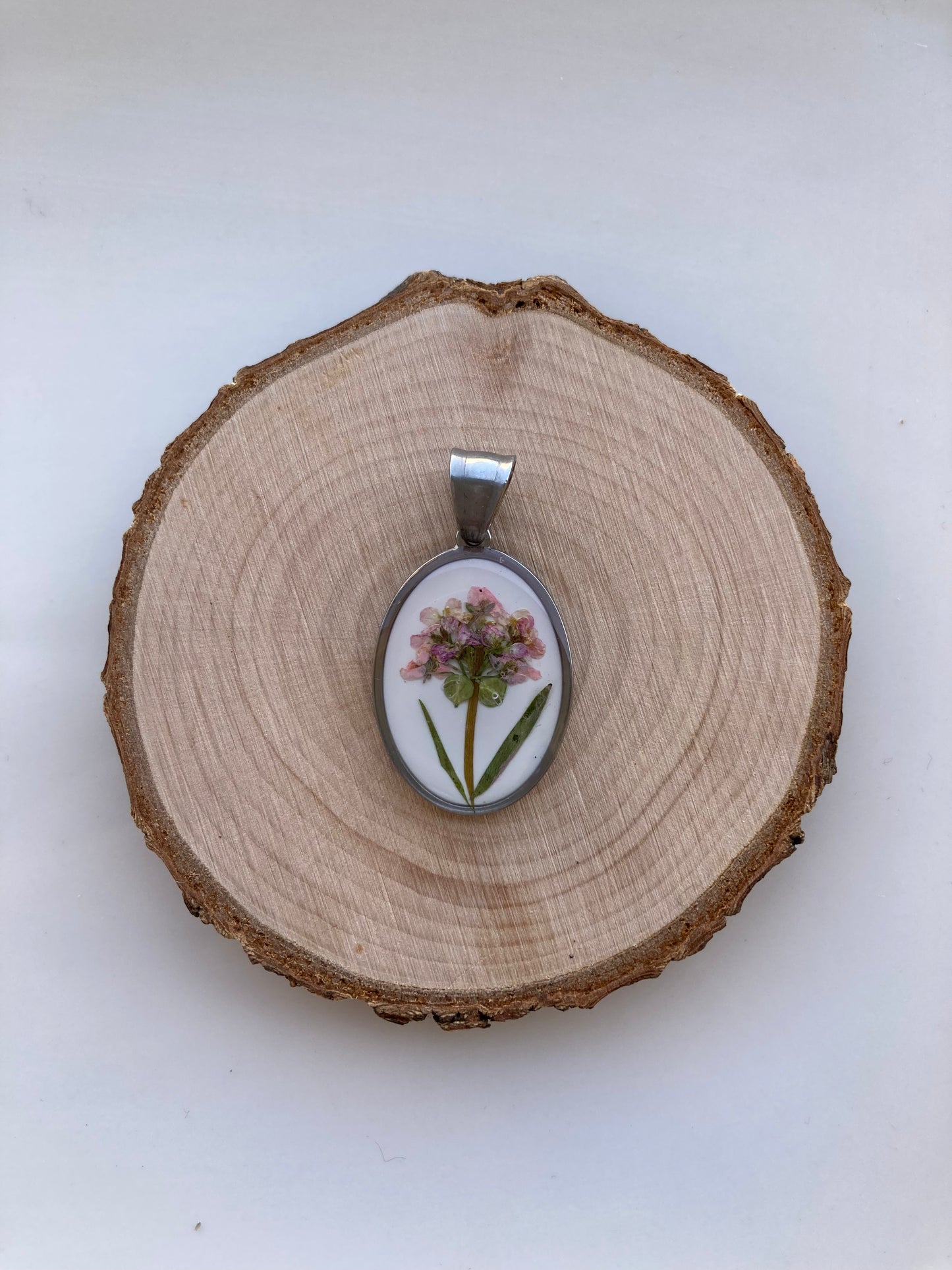 Ciondolo Fiori Rosa Silver