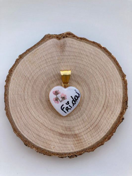 Ciondolo Frida Fiori Rosa Gold