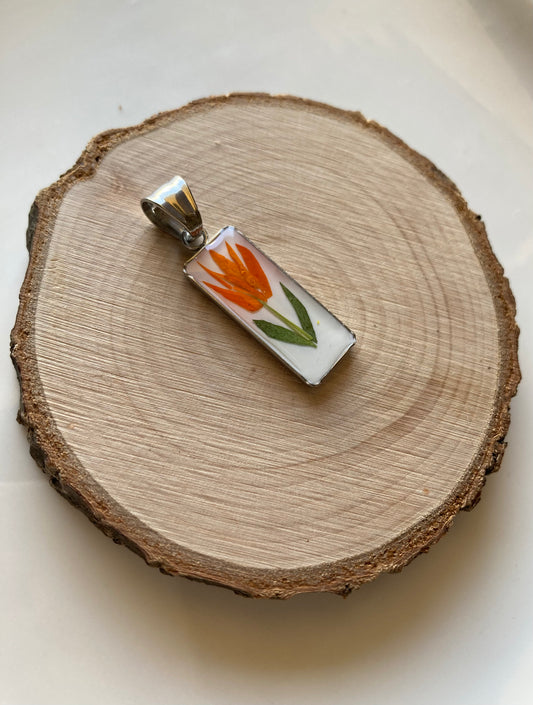 Ciondolo Fire Flower Silver