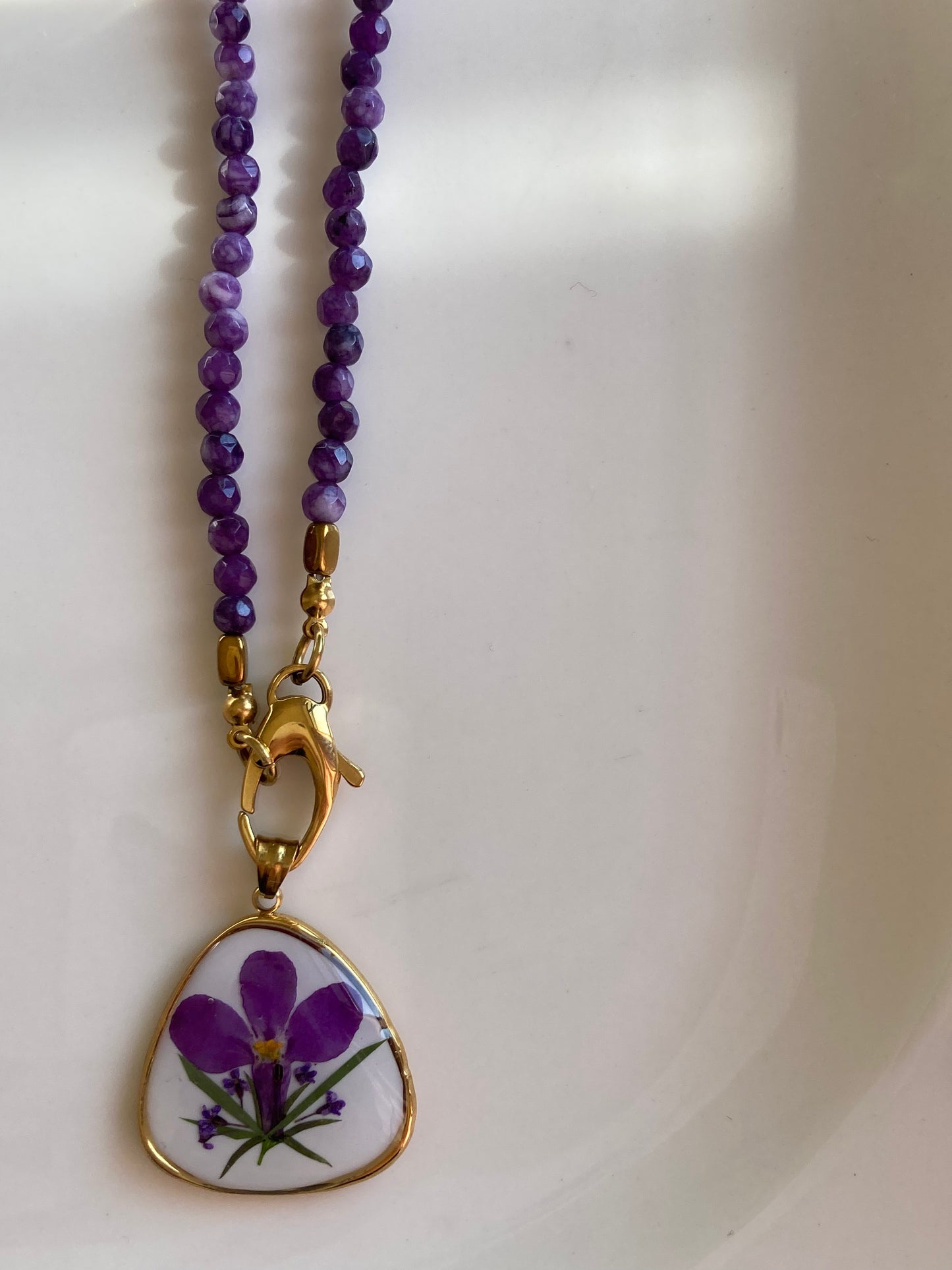 Collana Petalo Viola