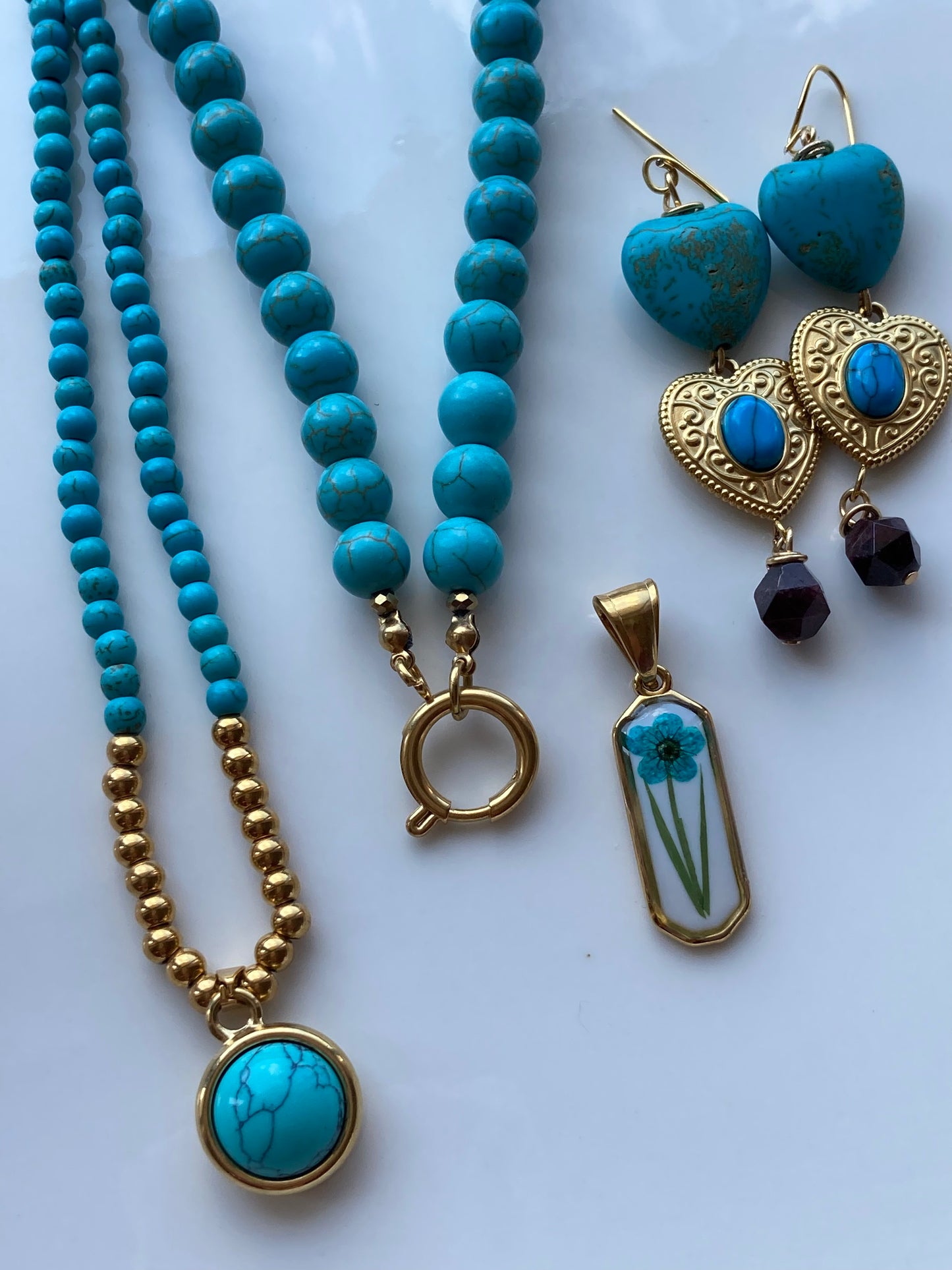Collana Girocollo Pasta di Turchese