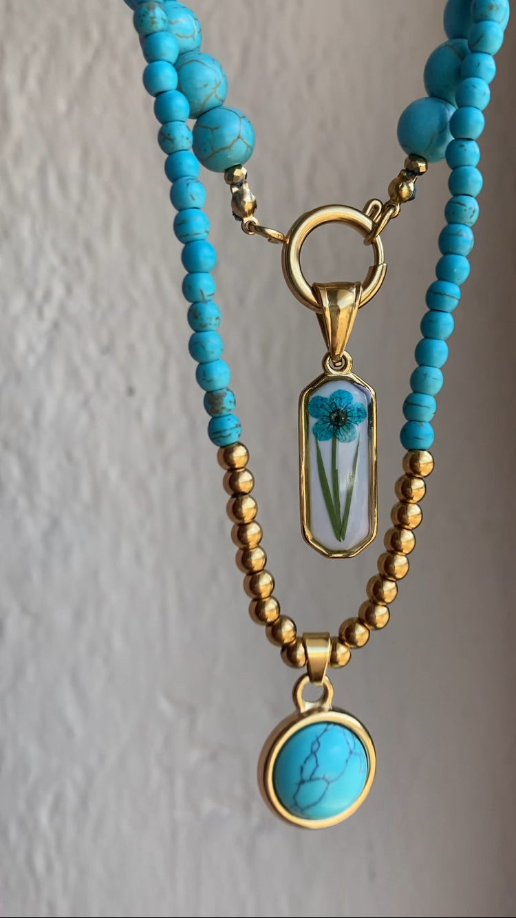 Collana Girocollo Pasta di Turchese