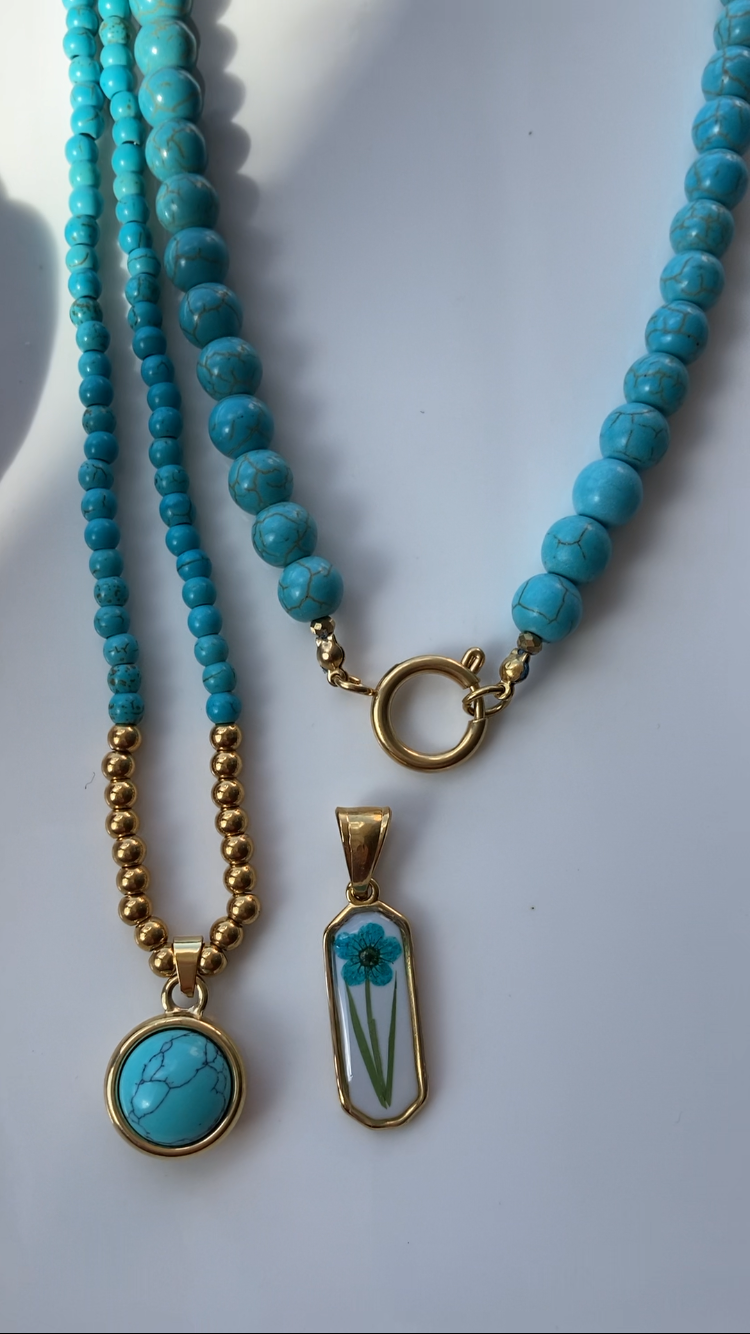 Collana Girocollo Pasta di Turchese