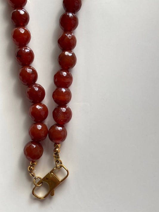 Collana Girocollo Agata Corniola