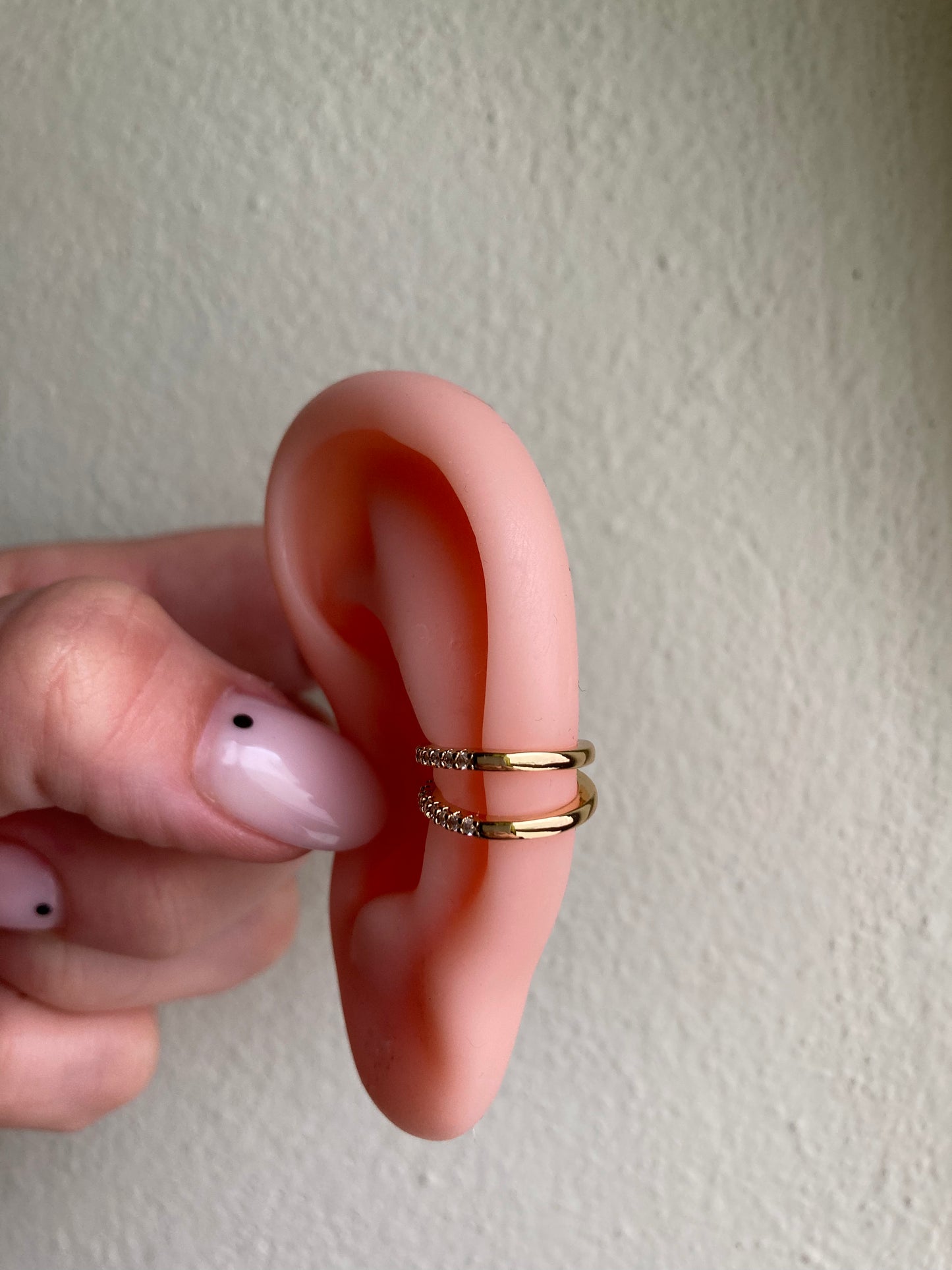 Orecchino Earcuff Doppia Luce