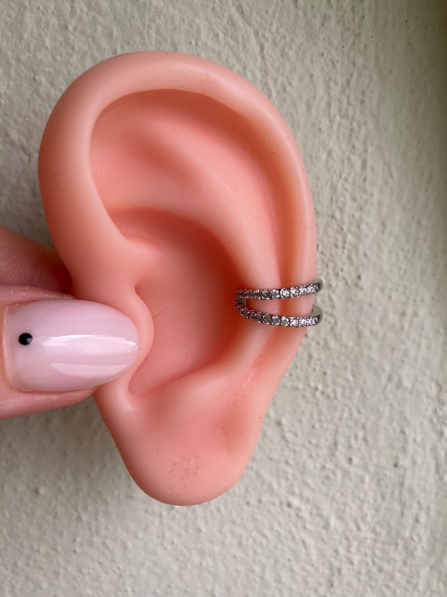 Orecchino Earcuff Doppia Luce