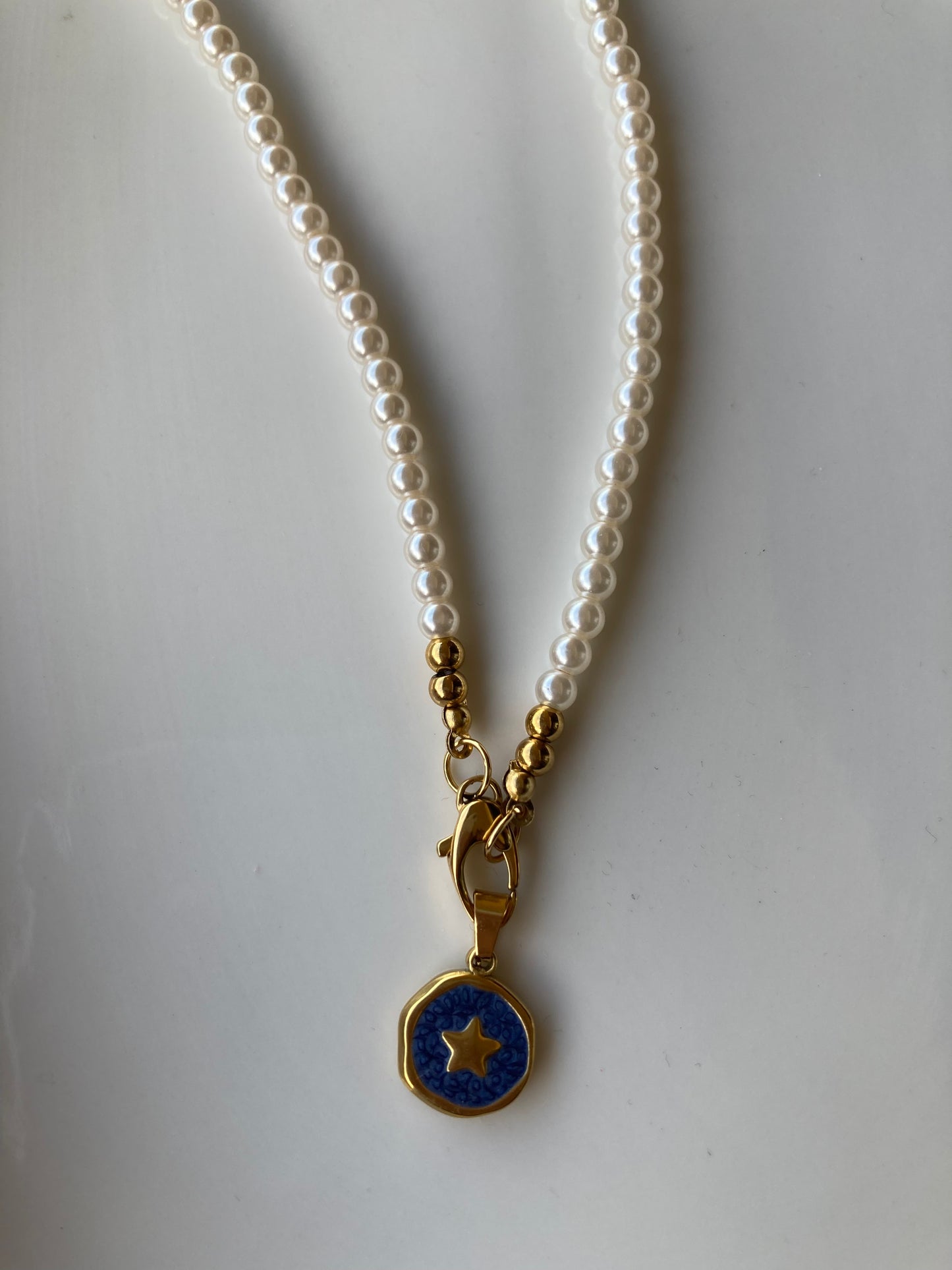 Collana Perle di Majorca Ciondolo Stella