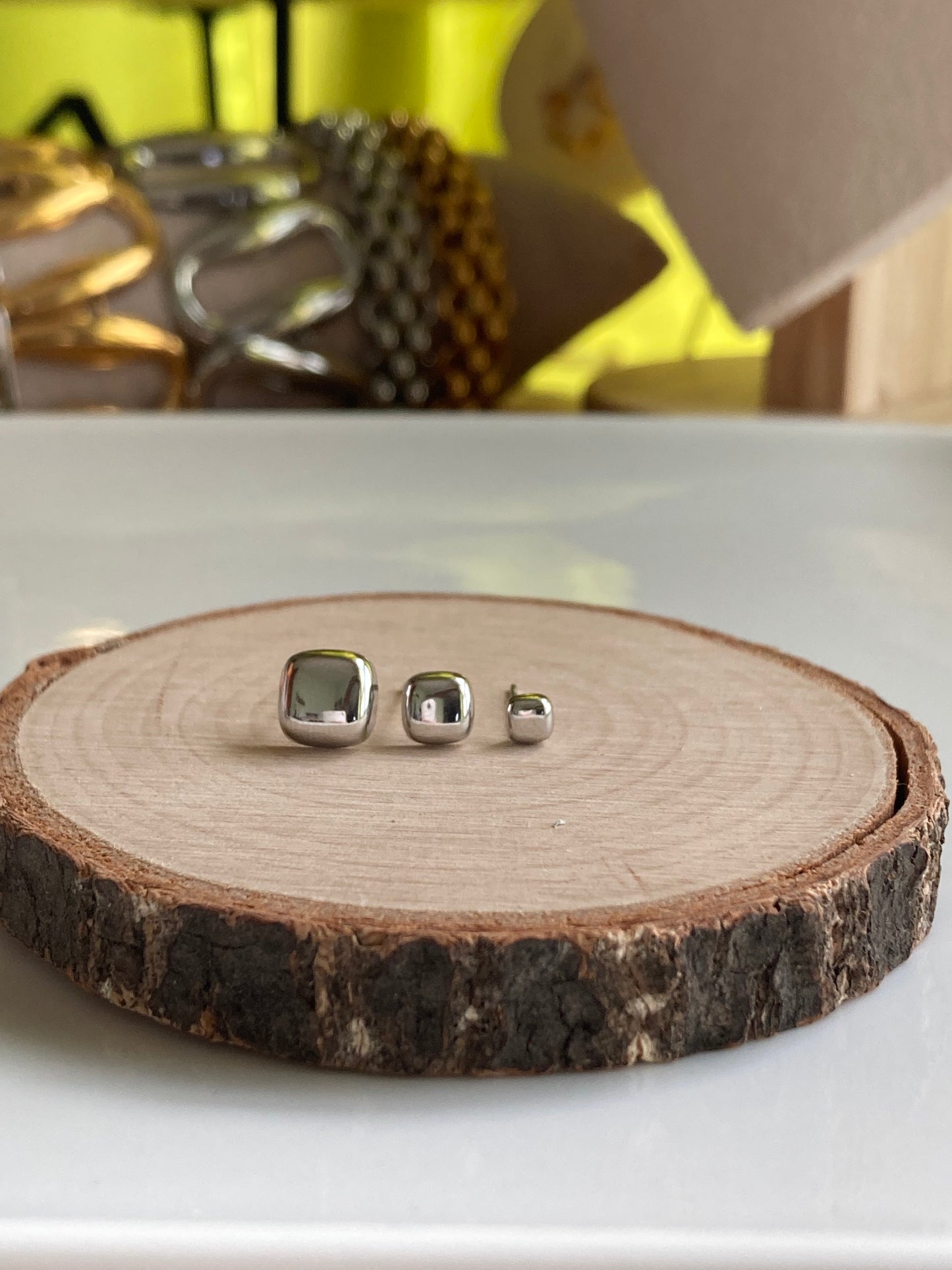 Set da 3 Orecchini Quadratino