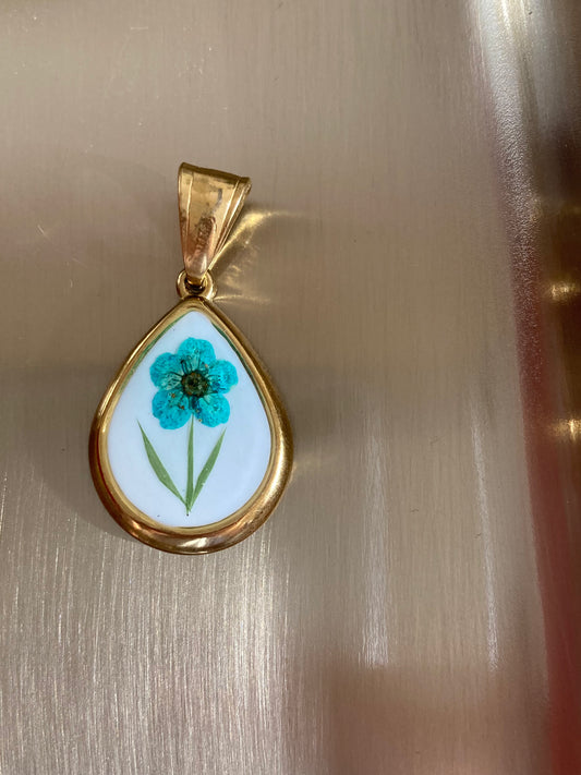 Ciondolo Goccia Turchese