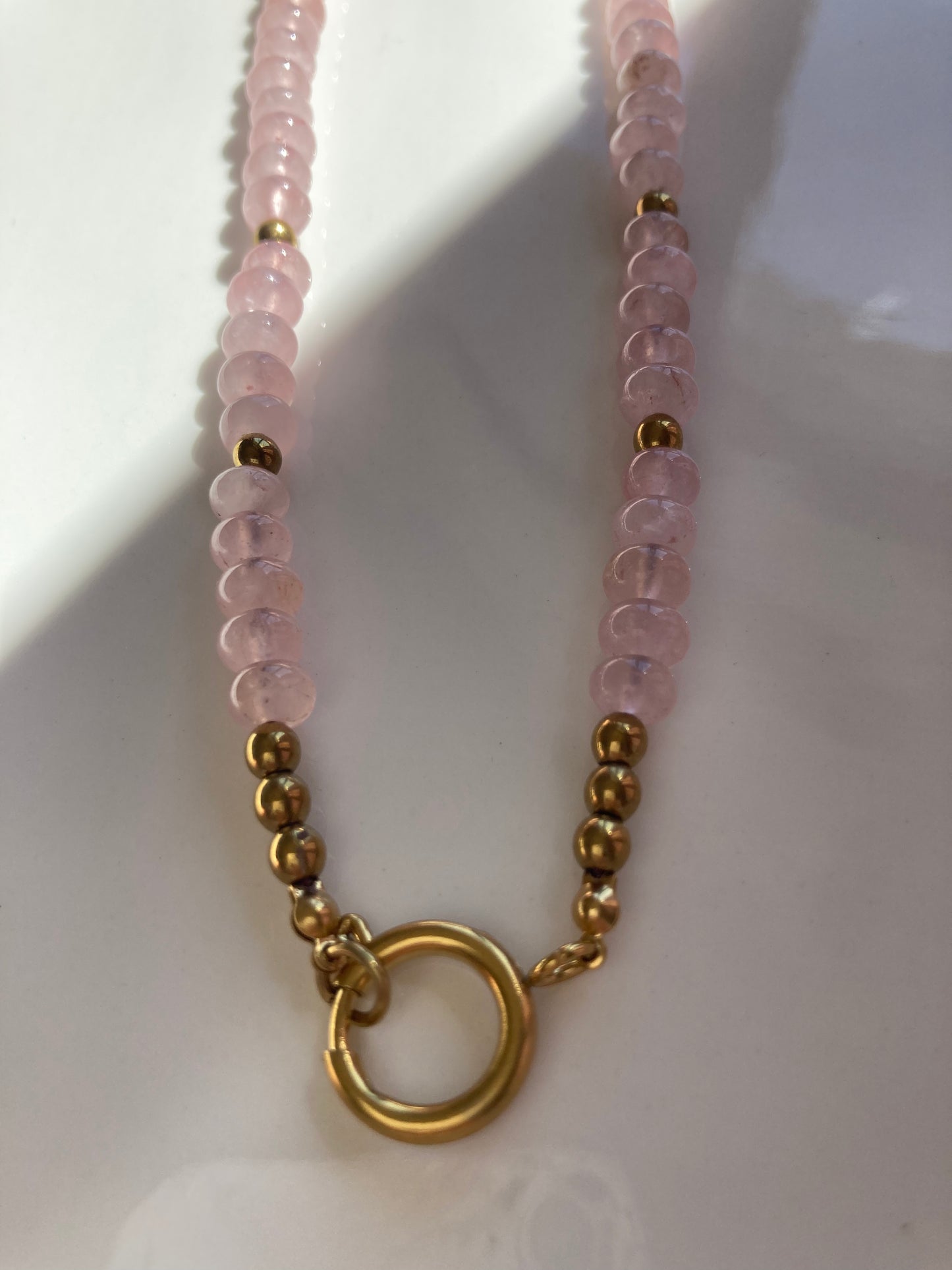Collana Girocollo Giada Rosa Chiaro