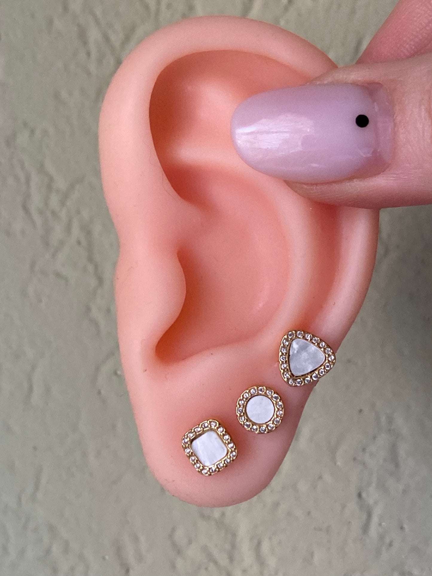 Set da 3 Orecchini Madreperla