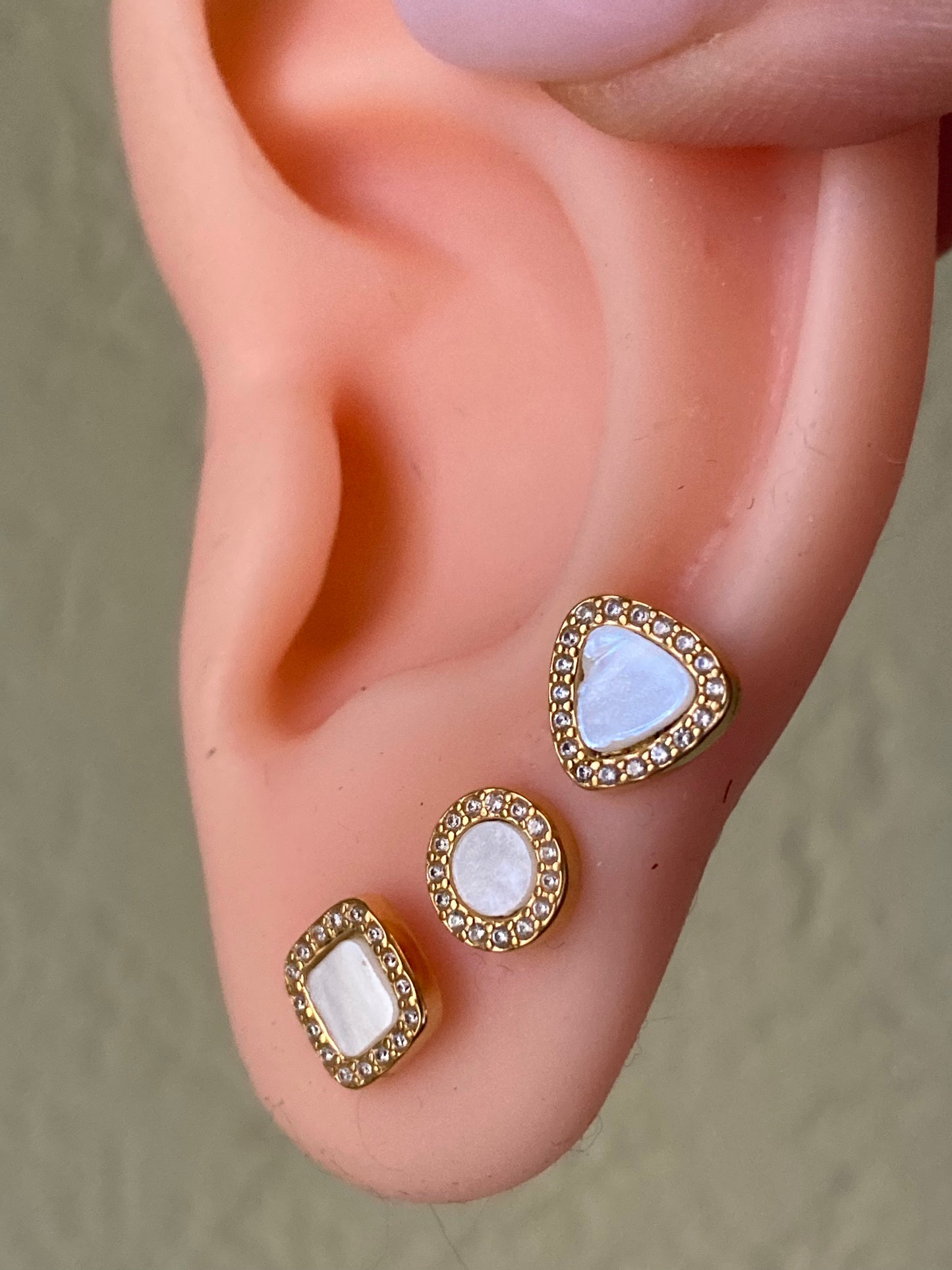 Set da 3 Orecchini Madreperla