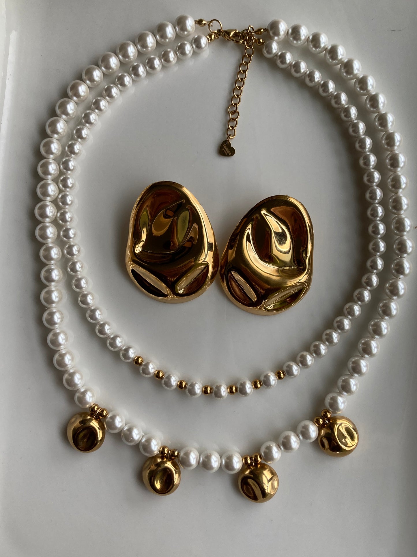 Collana Doppia Con Perle di Majorca