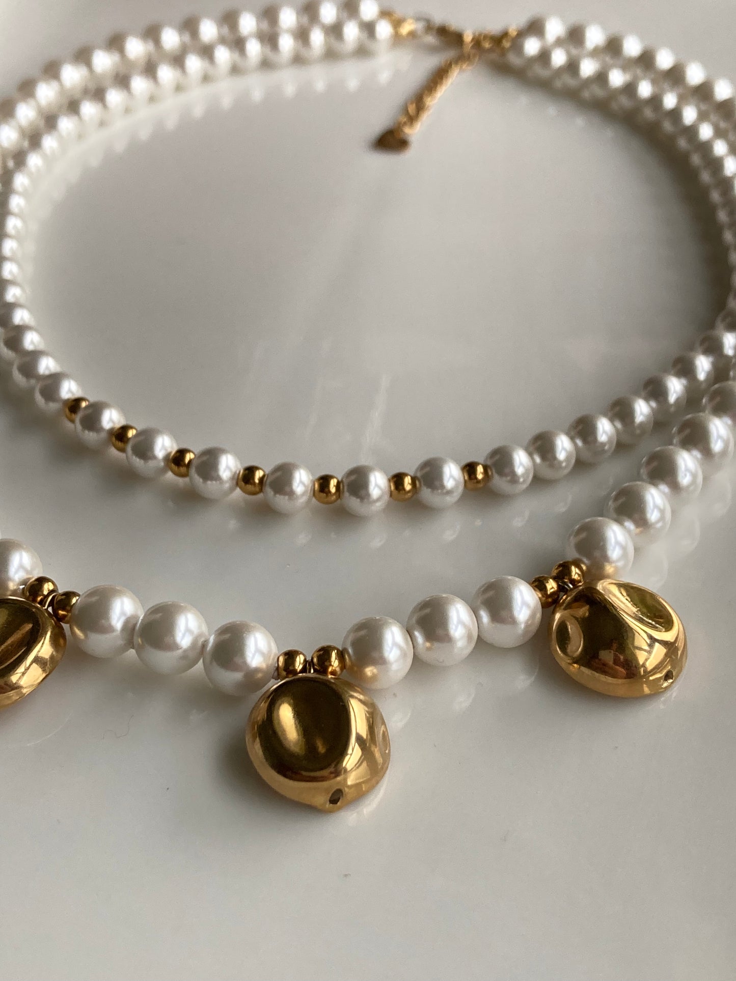 Collana Doppia Con Perle di Majorca