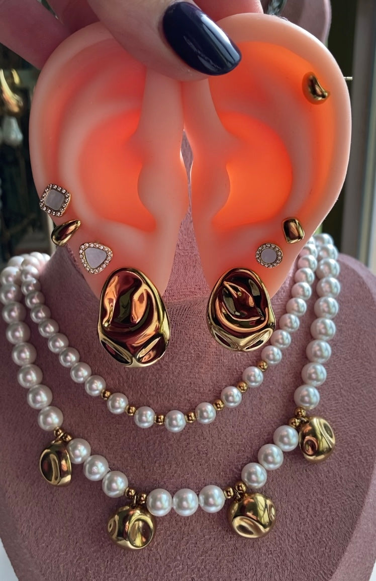 Collana Doppia Con Perle di Majorca