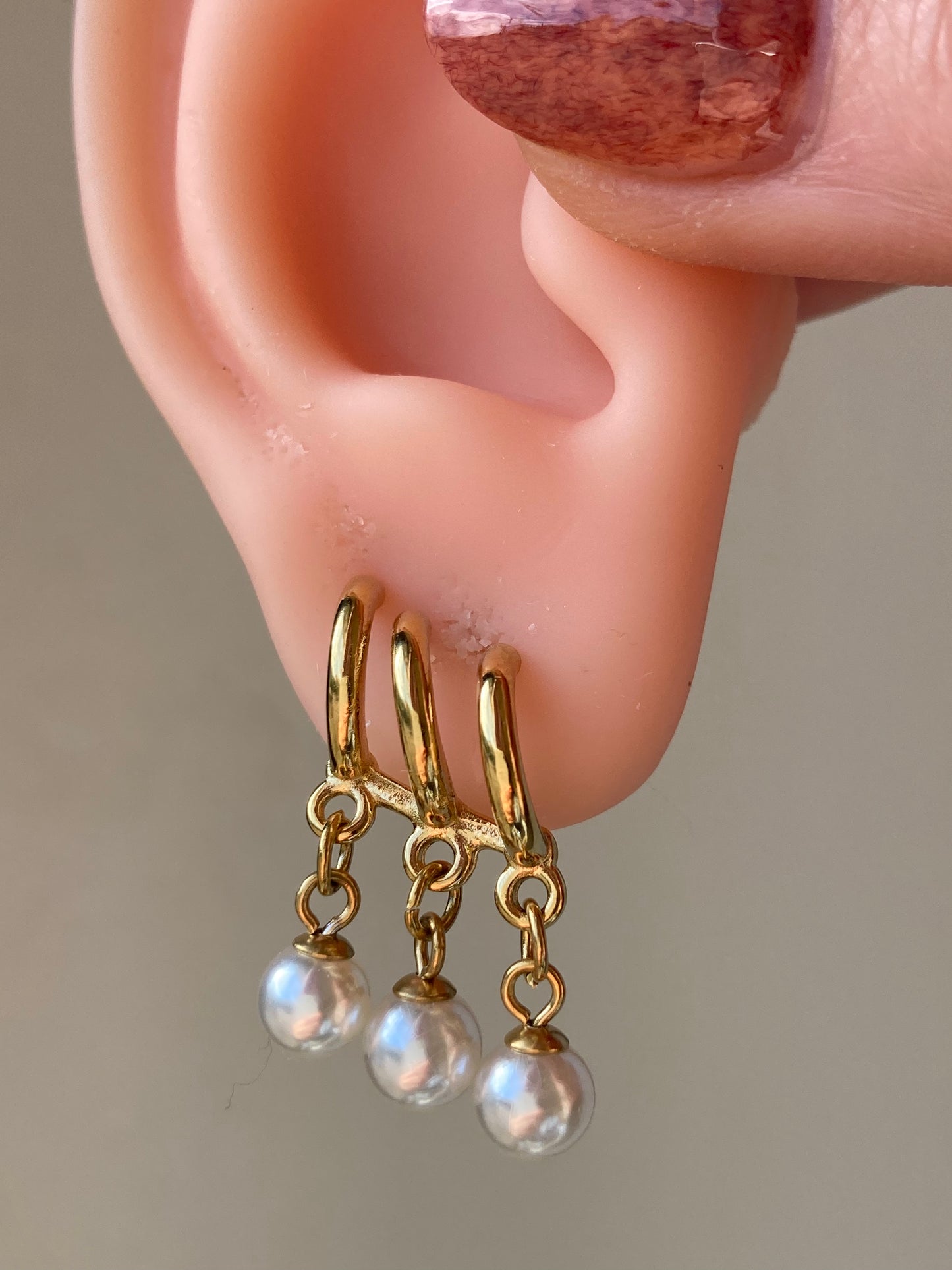 Orecchini Trio Perle