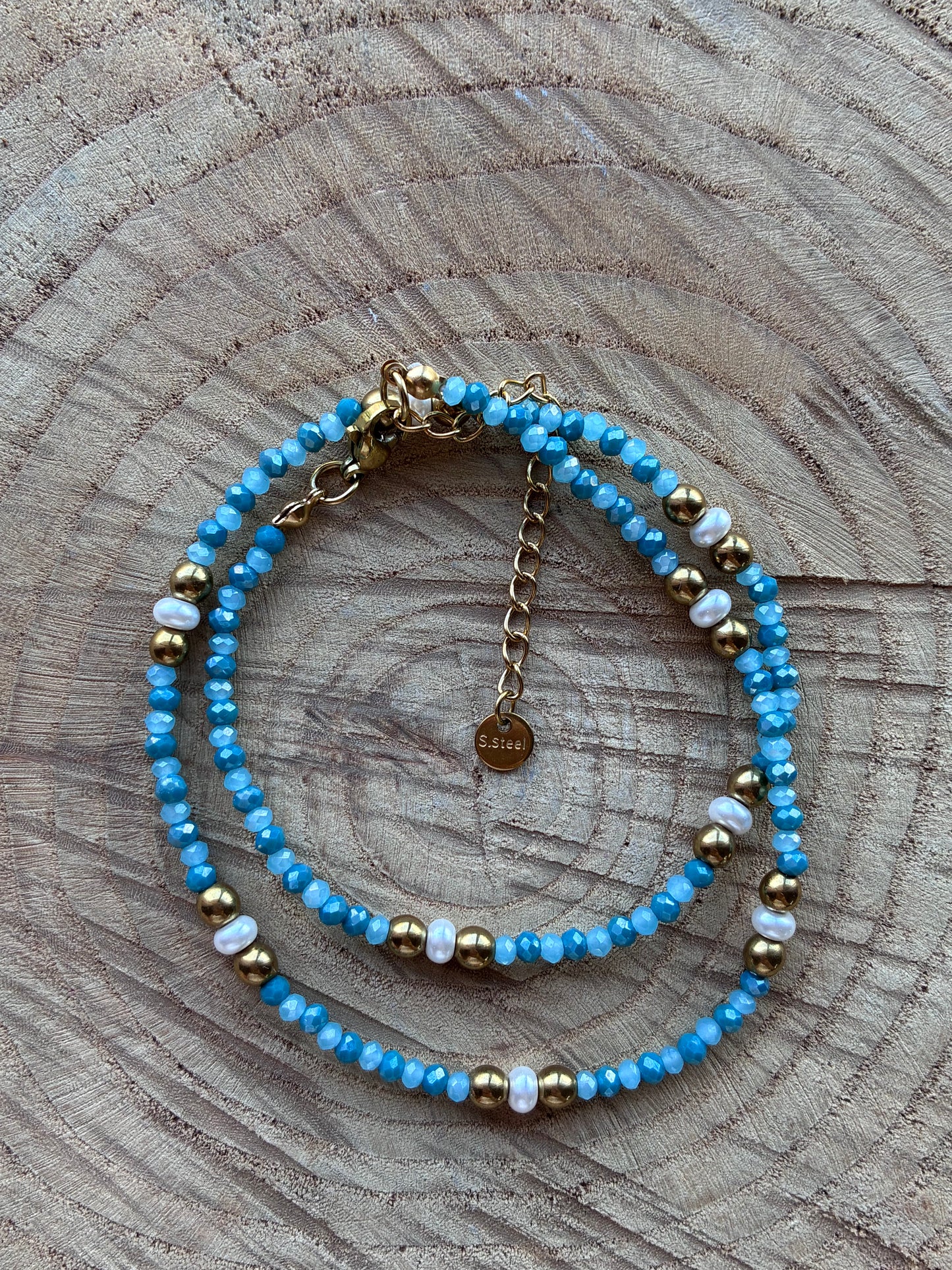 Collana Girocollo Bi-Color Cristalli, Pietre Colorate ed Ematite