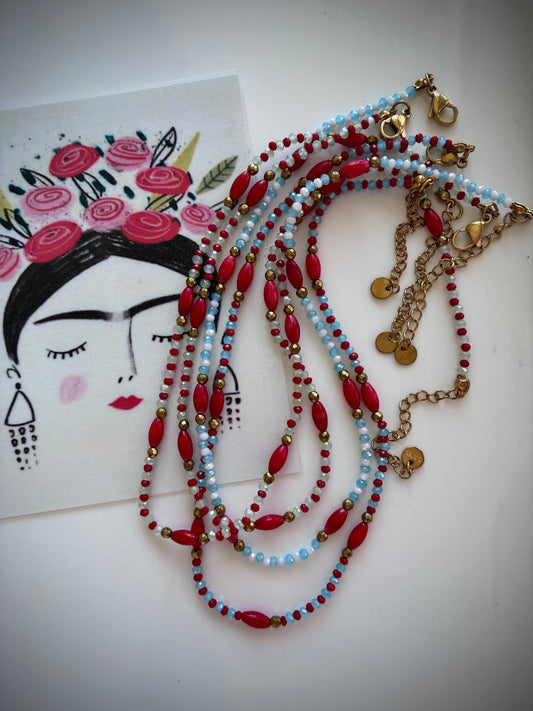 Collana Girocollo Bi-Color Bamboo