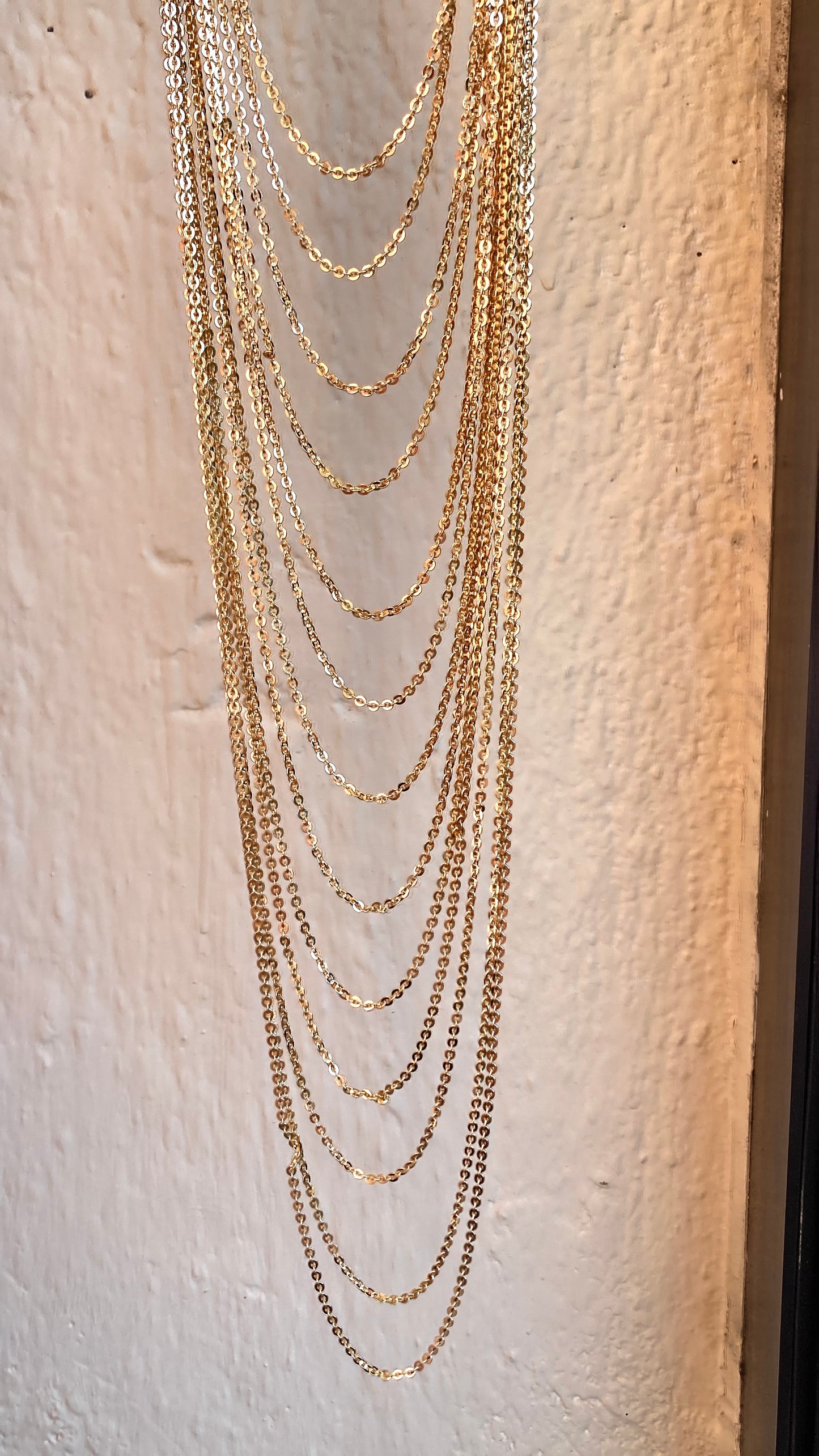 Collana Lunga Multicatena  Modello Zara