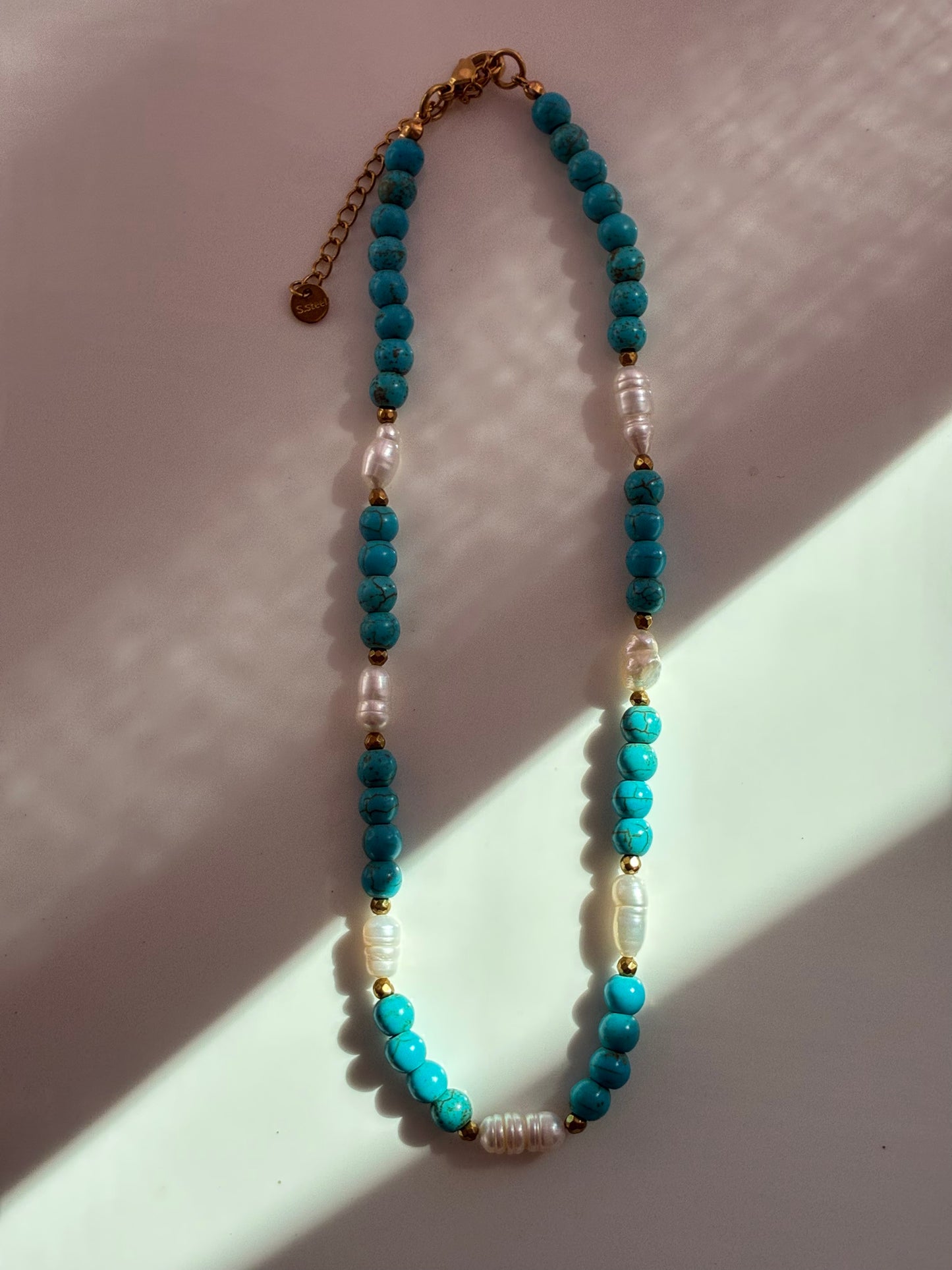 Girocollo Choker con Pasta di Turchese in Tre Diversi Abbinamenti