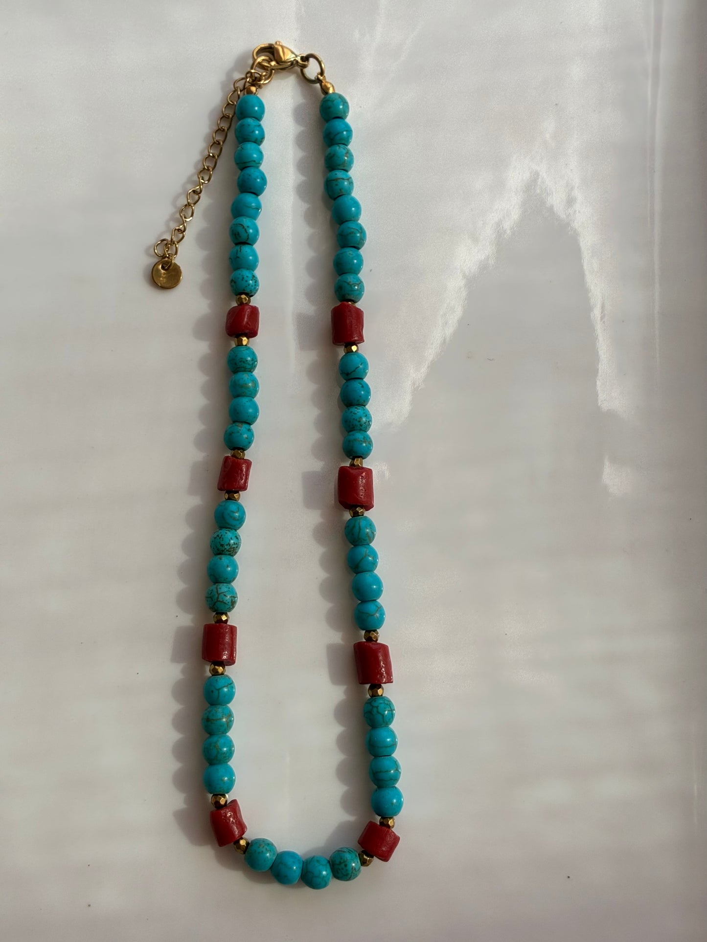 Girocollo Choker con Pasta di Turchese in Tre Diversi Abbinamenti