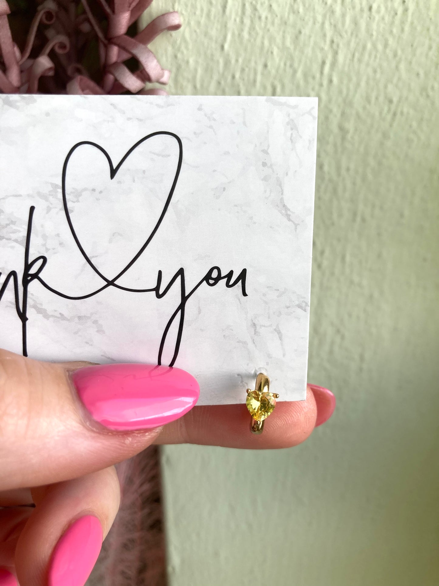 Orecchino Mini Hoop Cuore