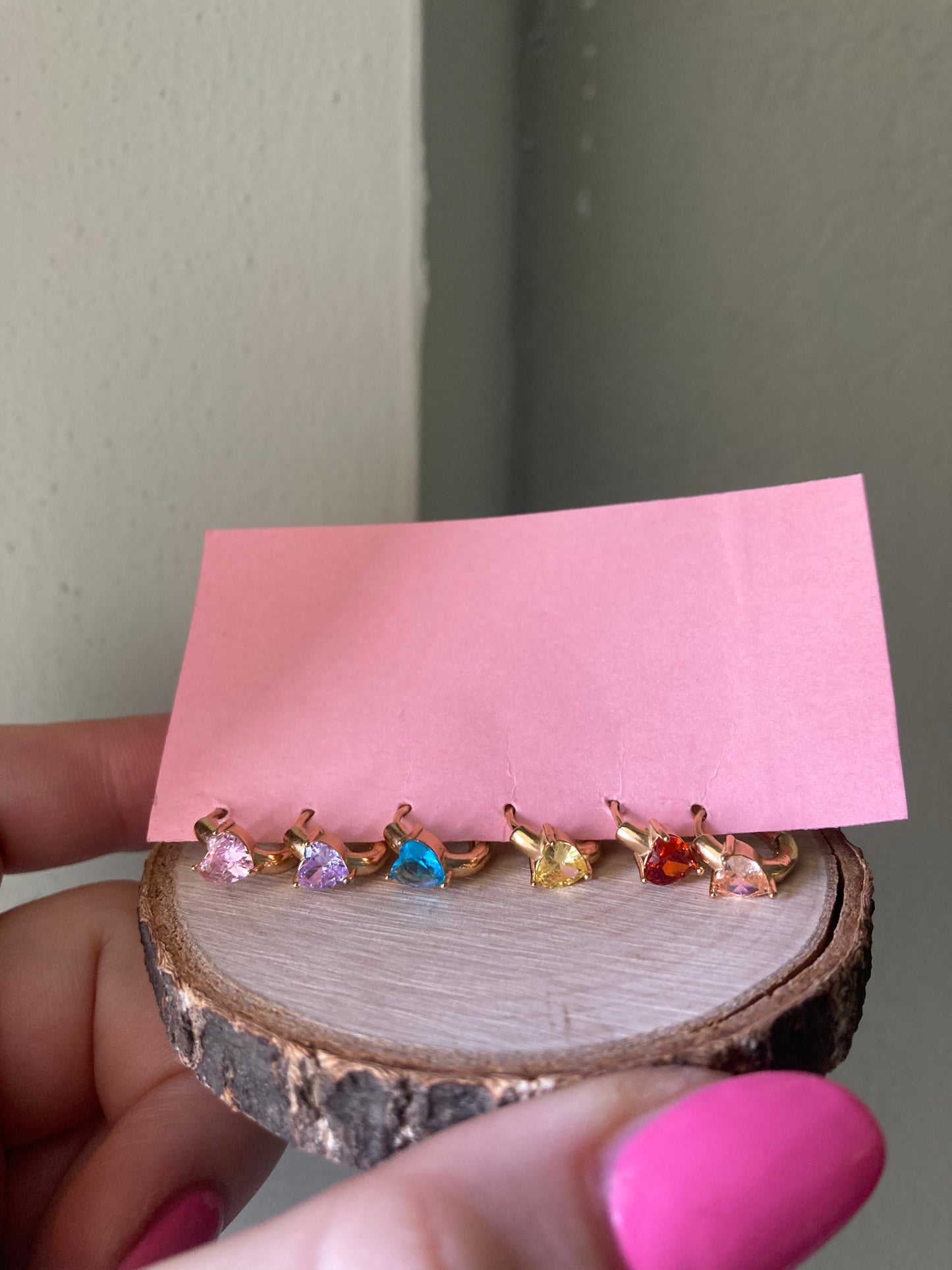 Orecchino Mini Hoop Cuore