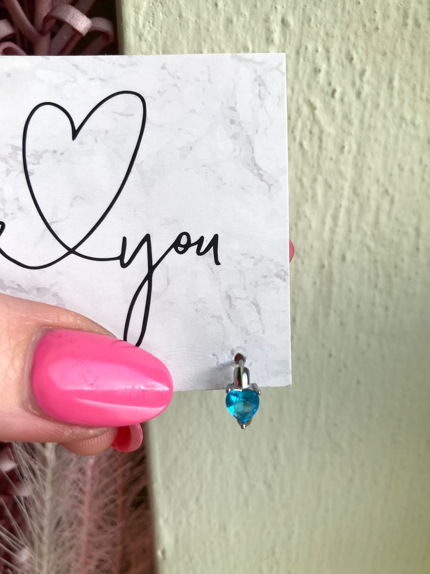 Orecchino Mini Hoop Cuore