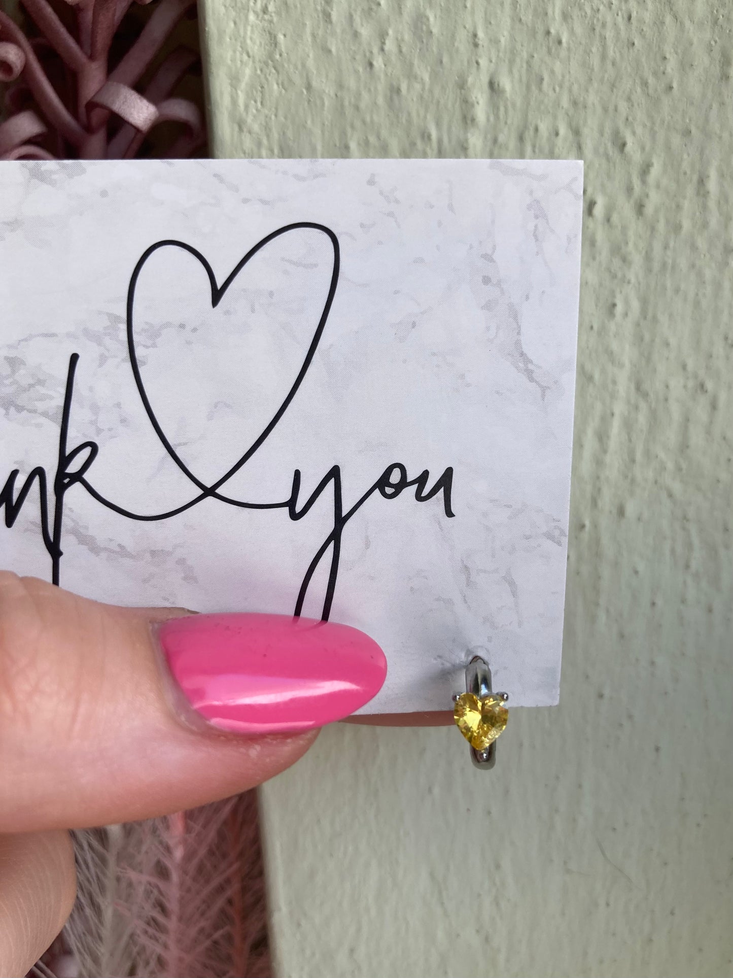 Orecchino Mini Hoop Cuore