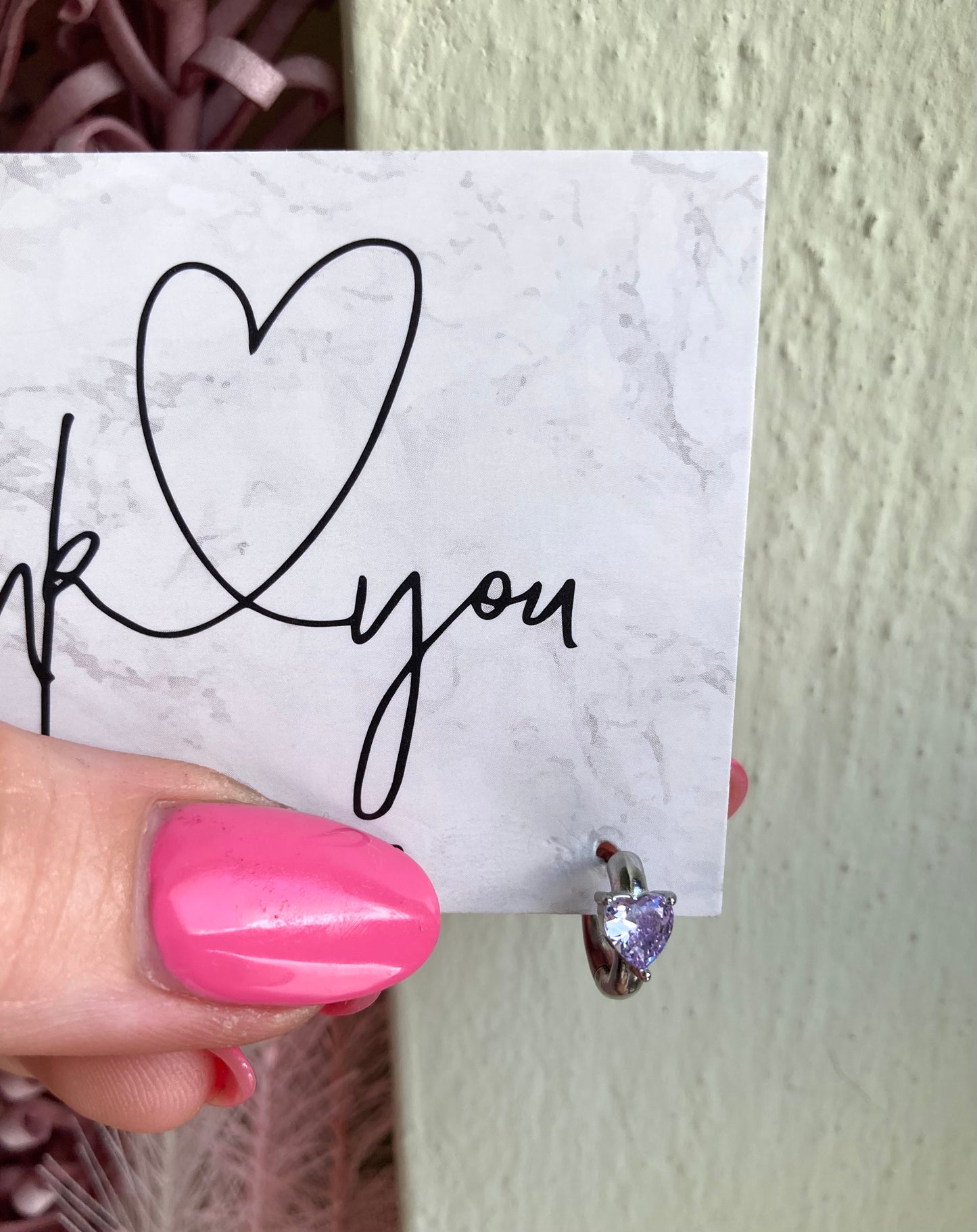 Orecchino Mini Hoop Cuore