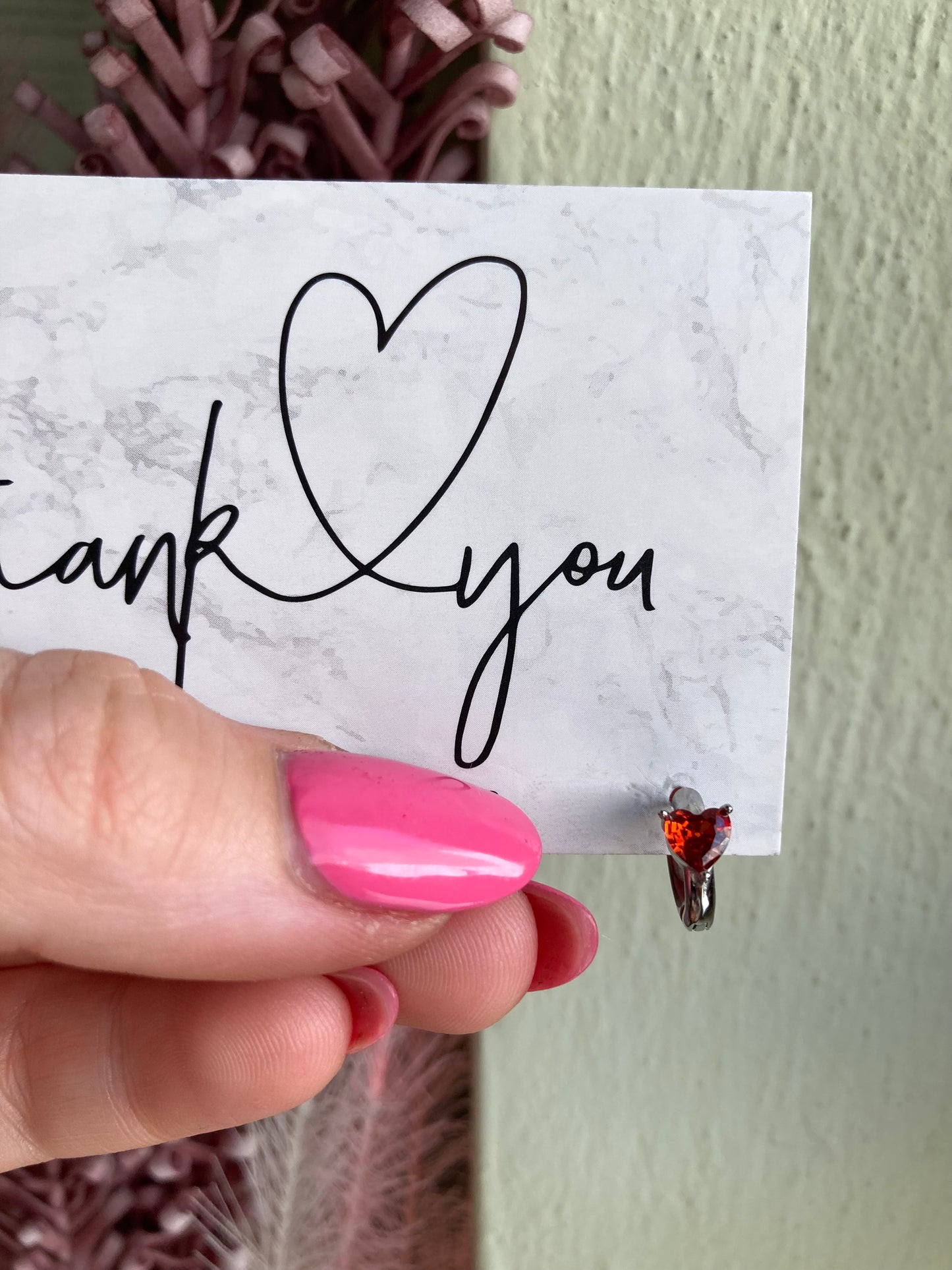 Orecchino Mini Hoop Cuore