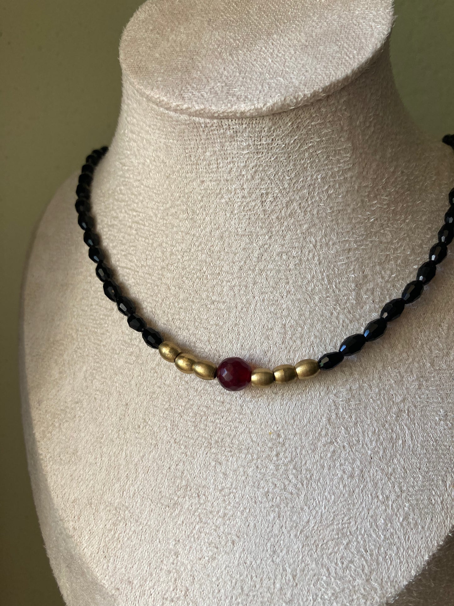 Collana Cristalli Neri Pietra Agata Centrale