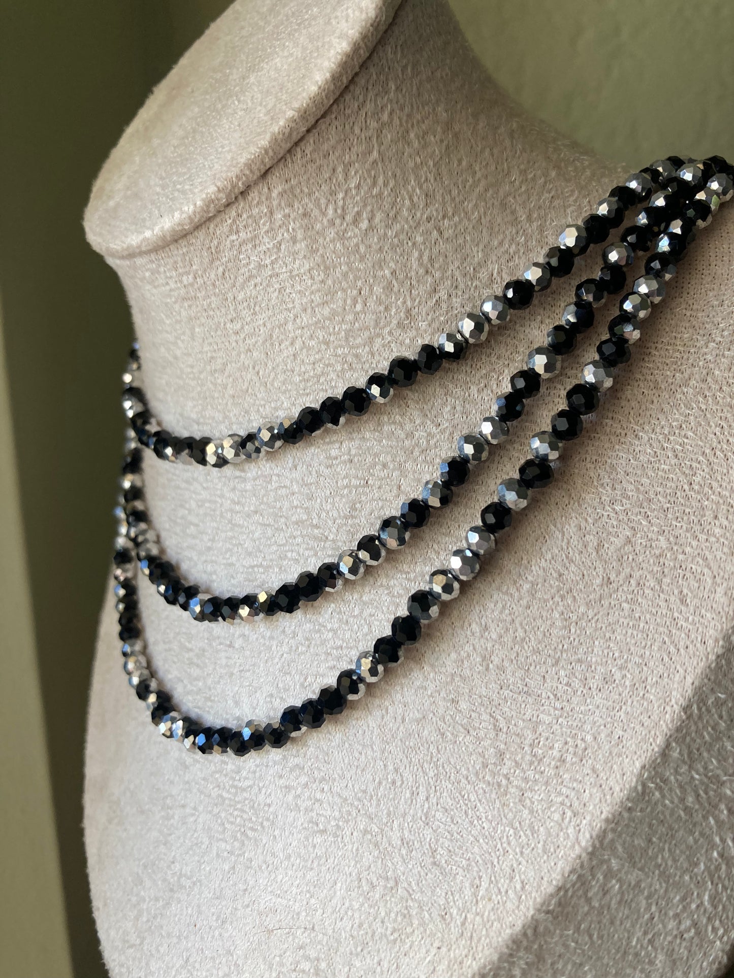 Collana Cristalli 3 Fili