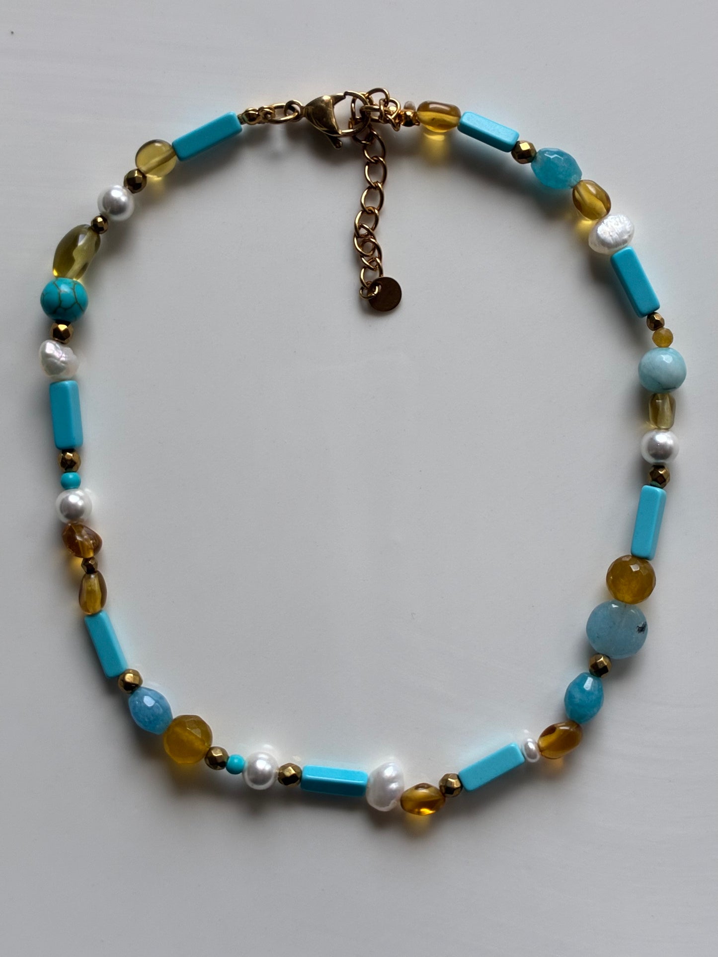 Girocollo Choker Matchato Giallo