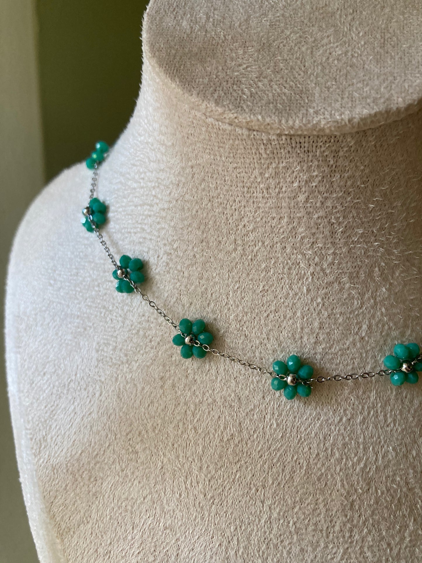 Collana Piccolo Fiore Argento in 5 Colori