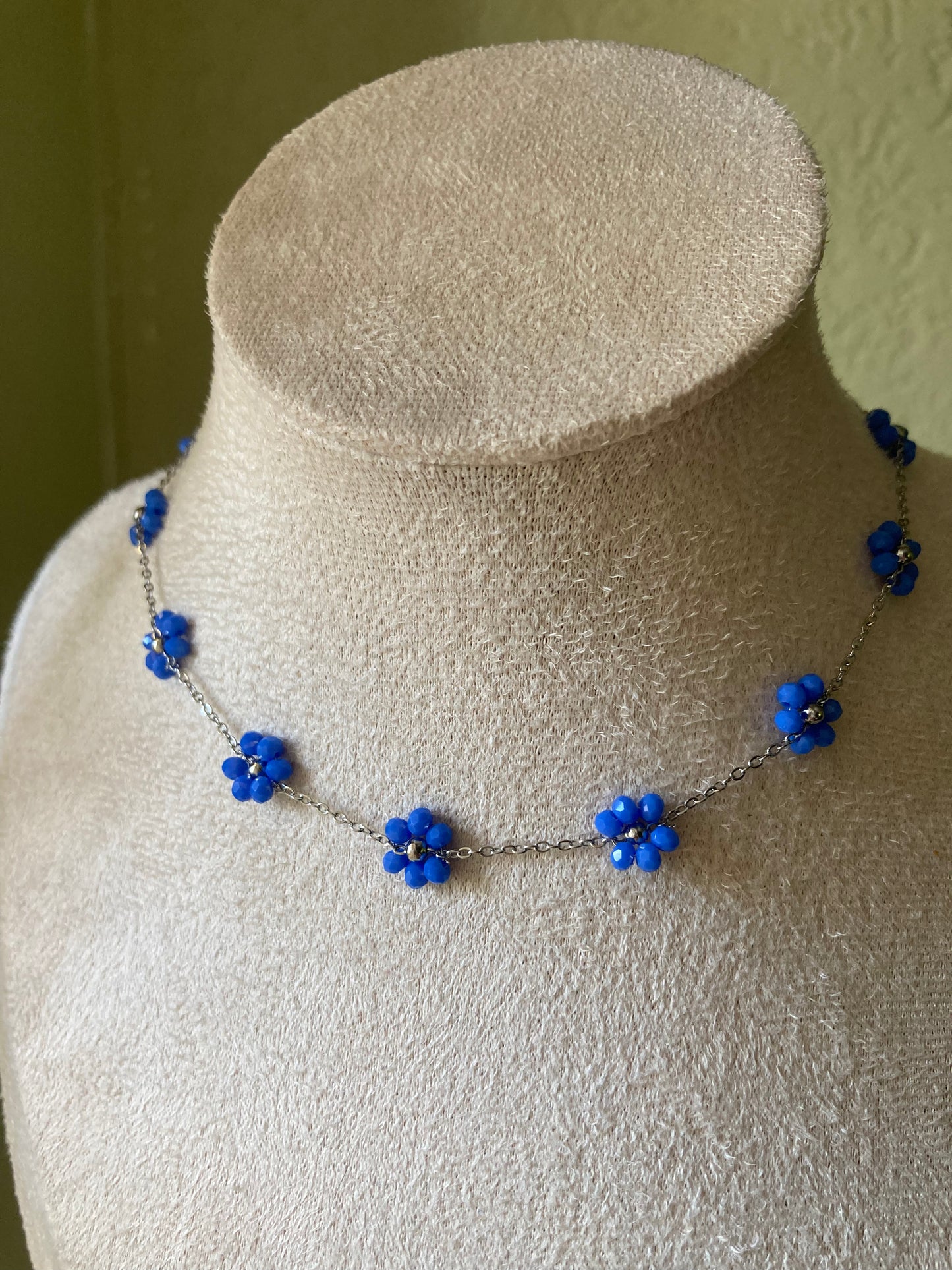 Collana Piccolo Fiore Argento in 5 Colori