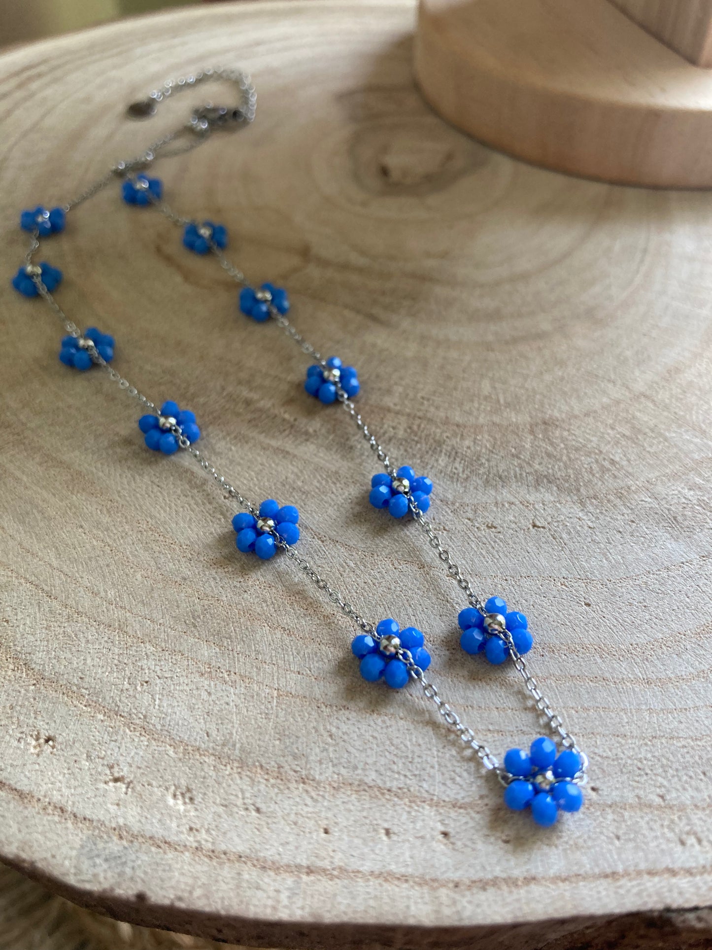 Collana Piccolo Fiore Argento in 5 Colori